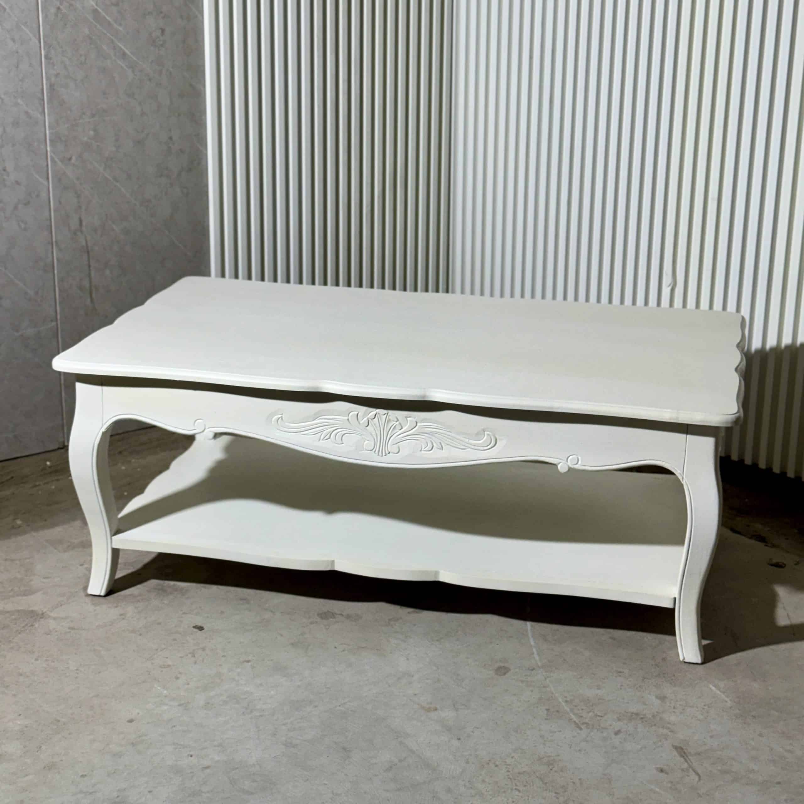 שולחן סלון מלבני שמנת דגם קאי