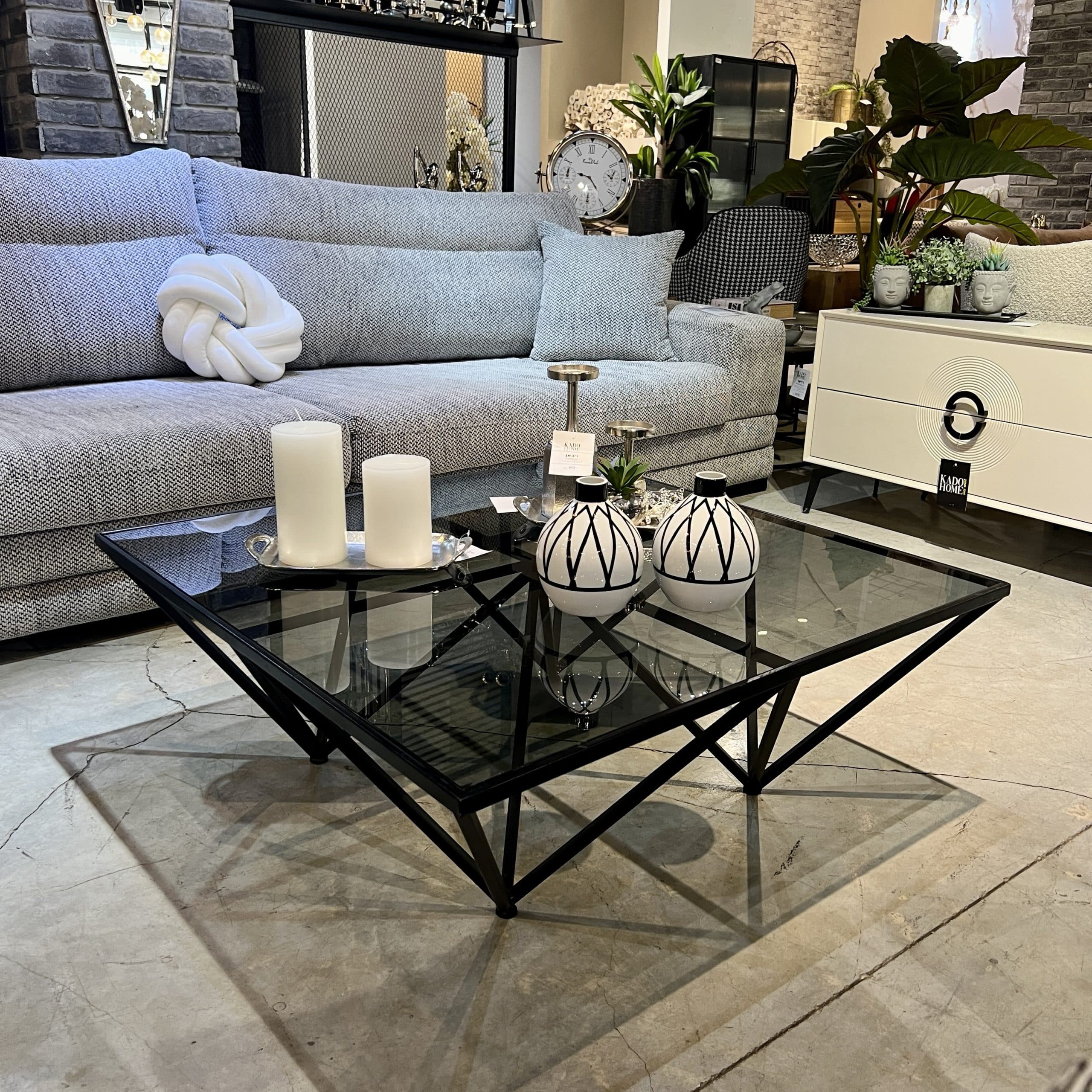 שולחן סלון דגם סקוואר שחור שולחן סלון דגם סקוואר שחור