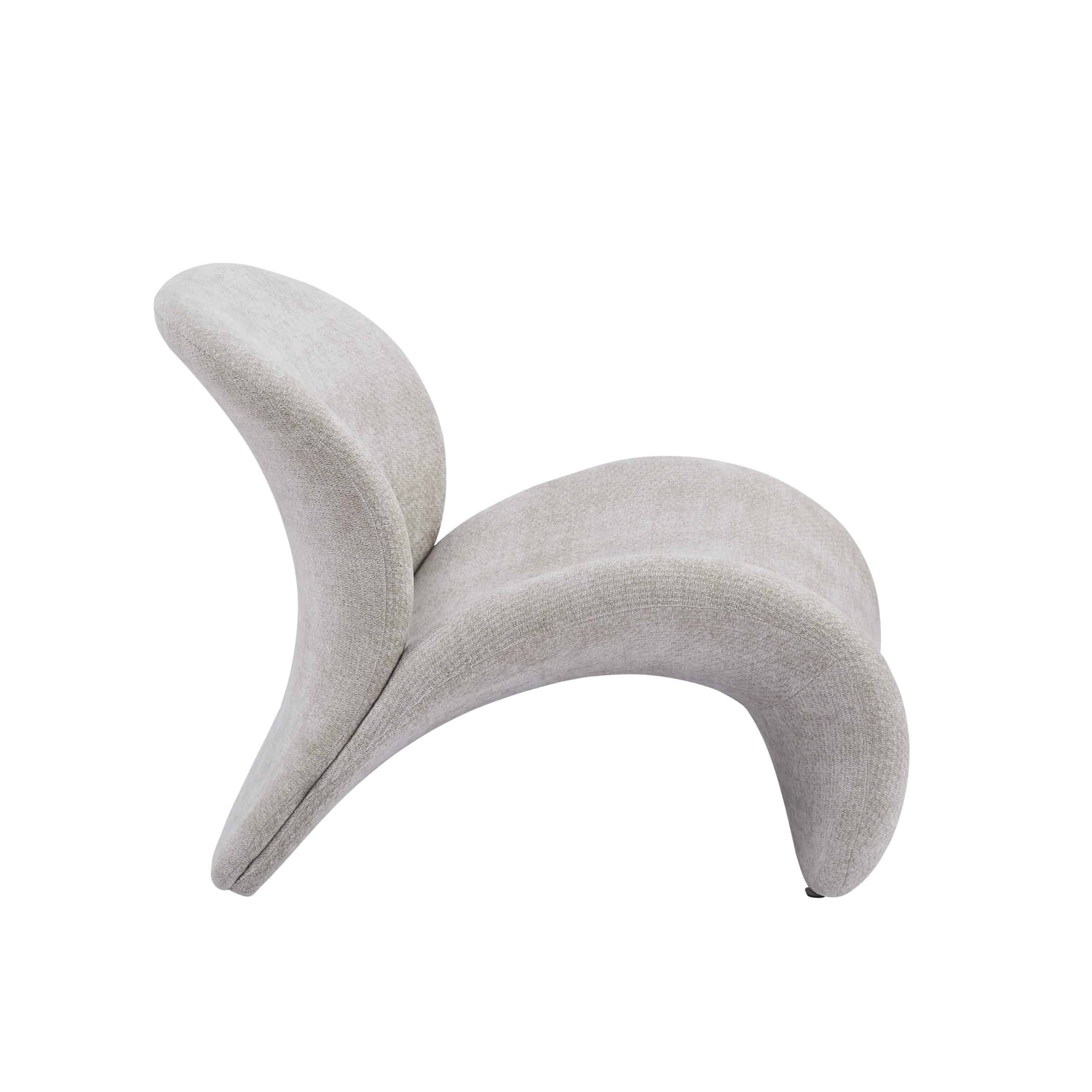 כורסא מוניקה בד אריג שמנת דגם גרייס