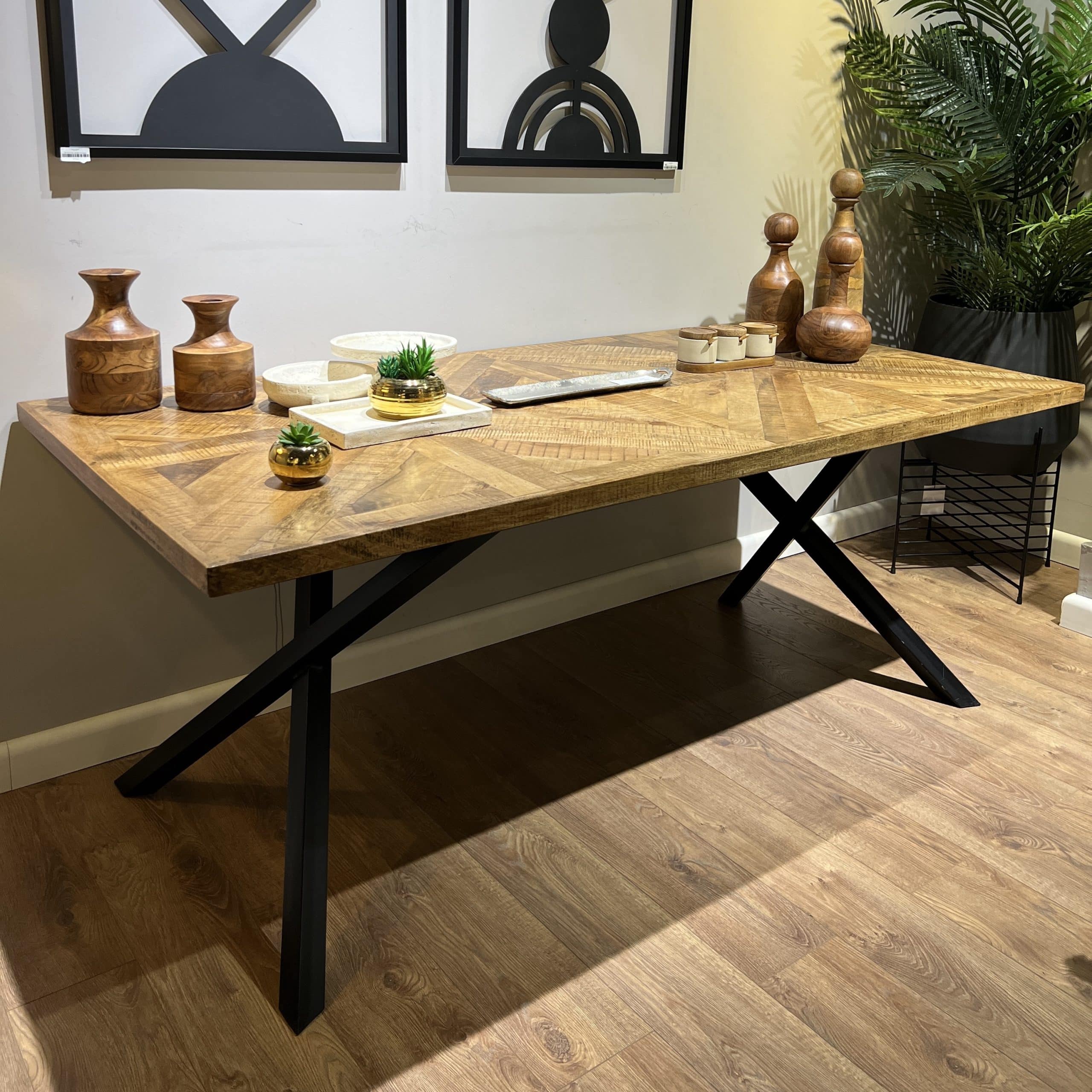 שולחן אוכל עץ מלבני כוכב דגם דאלי - SALE אחרונים!!