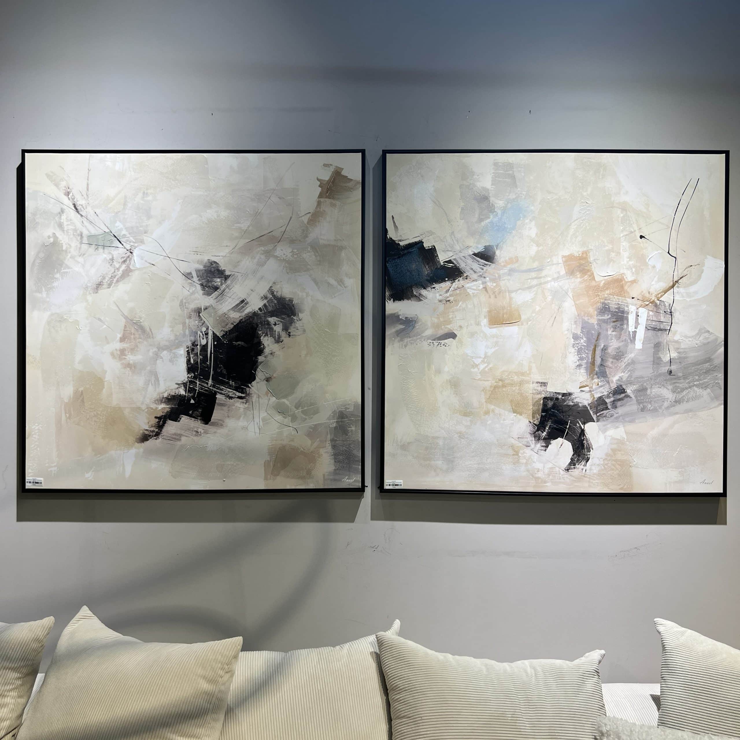 תמונת שמן מדהימה בשילוב הדפסה אנאל עם מסגרת 100100