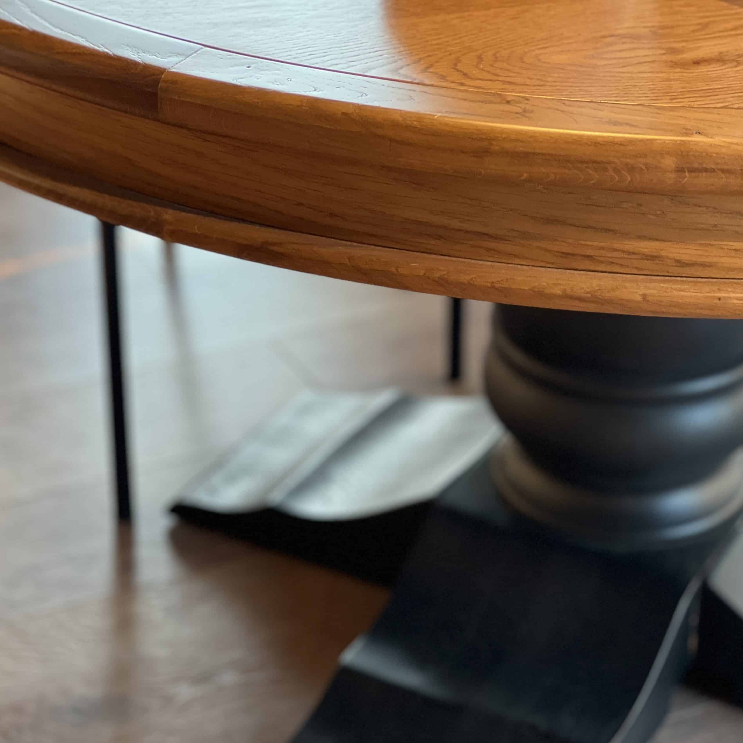 פינת אוכל עץ עגולה דגם פיראוס