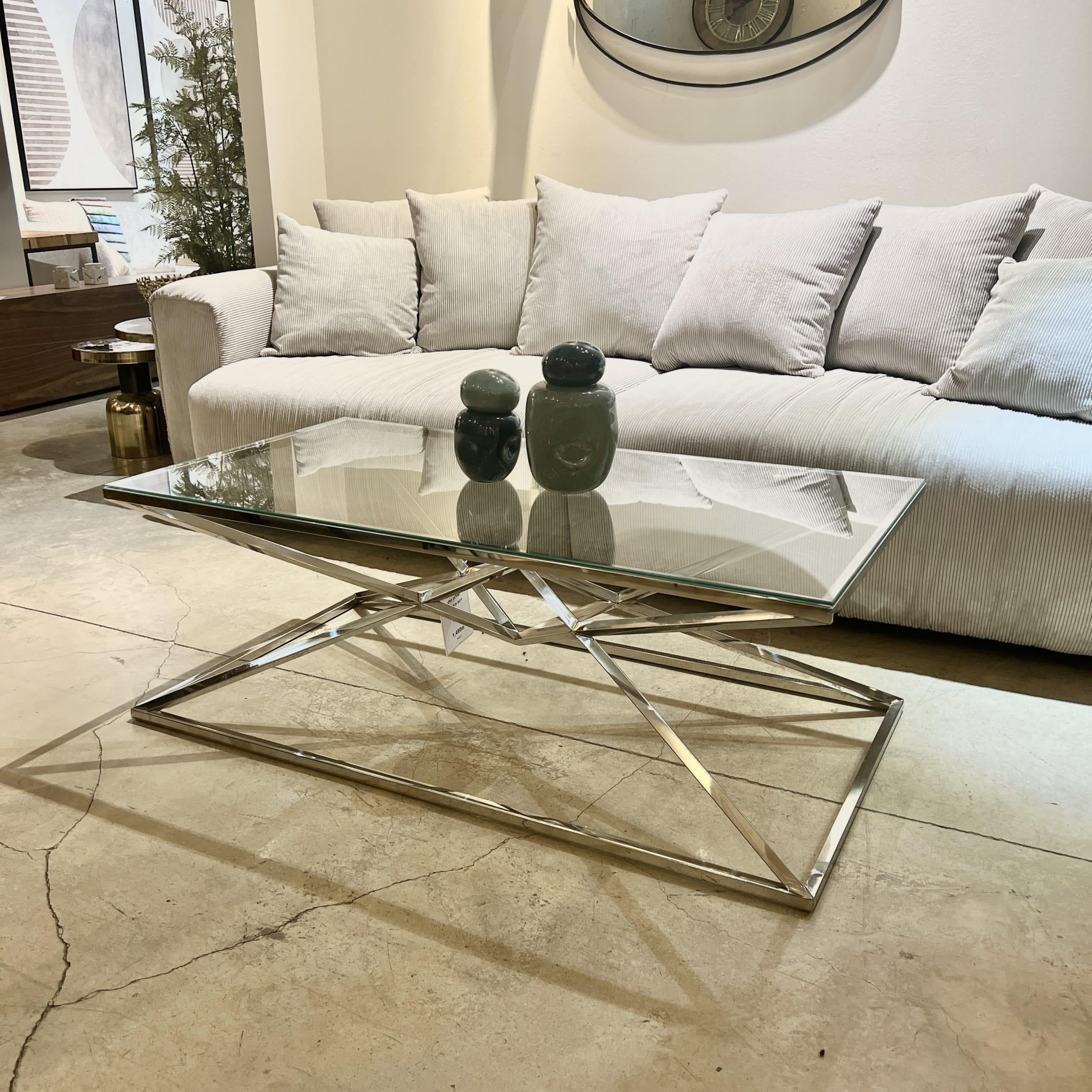 שולחן סלון דגם פירמידה ניקל- SALE! שולחן סלון דגם פירמידה ניקל- SALE!