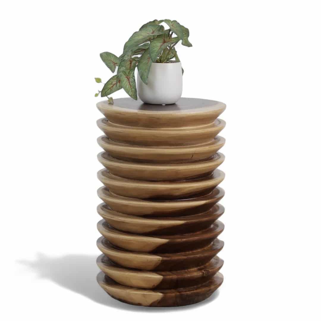 שולחן צד עץ דגם שילב שולחן צד עץ דגם שילב