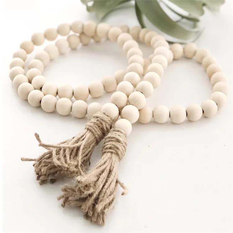 חרוזים גדולים דקורציה טבעי דגם פרל חרוזים גדולים דקורציה טבעי דגם פרל