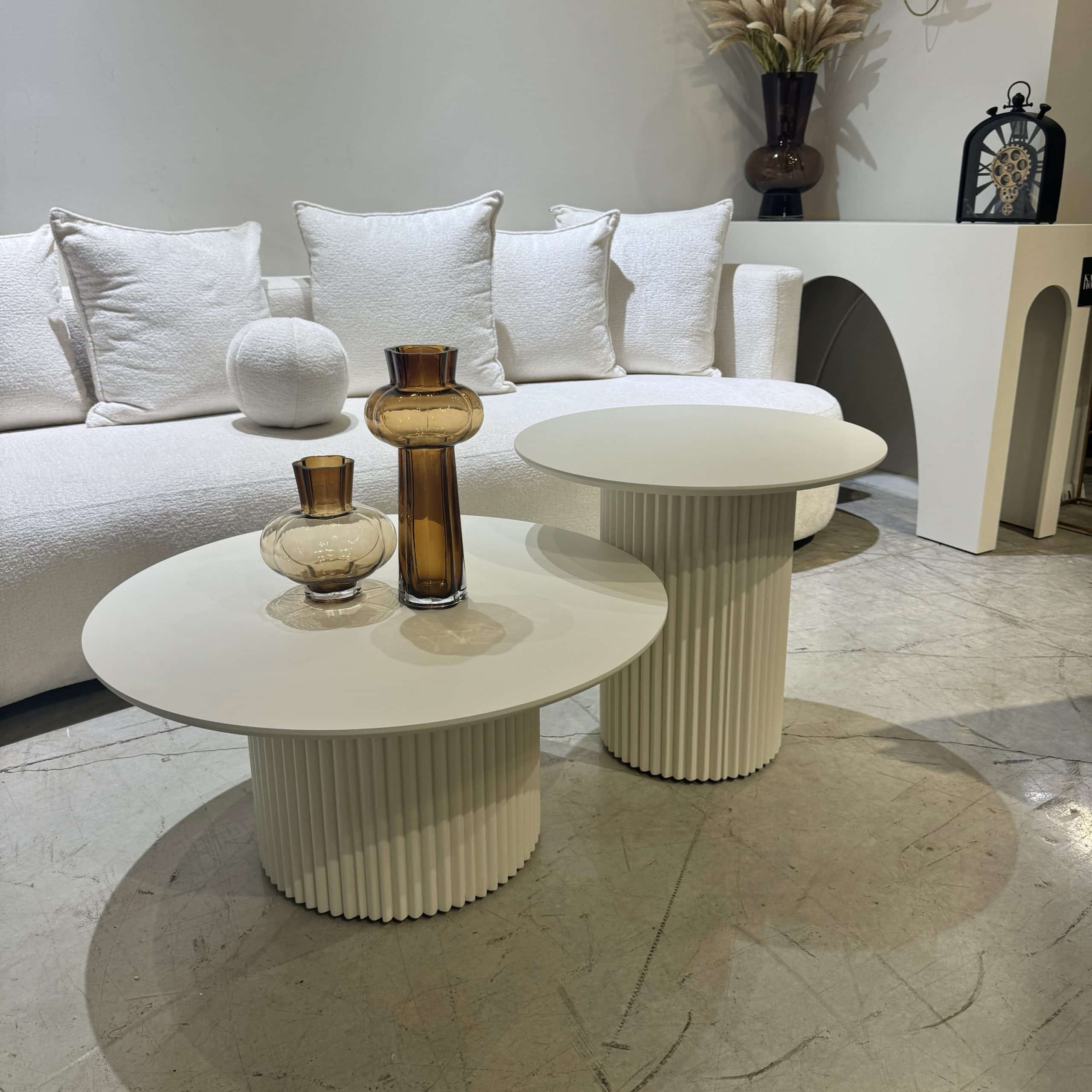 סט שולחנות סלון דגם טרויה סט שולחנות סלון דגם טרויה