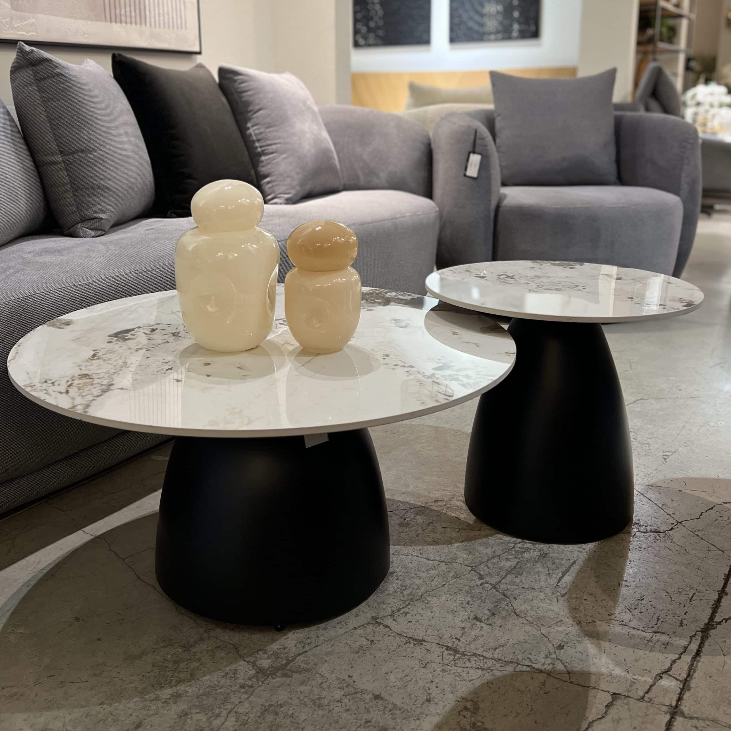 סט שולחנות סלון מרבל סייל רגל שחורה דגם סופיטל סט שולחנות סלון מרבל סייל רגל שחורה דגם סופיטל