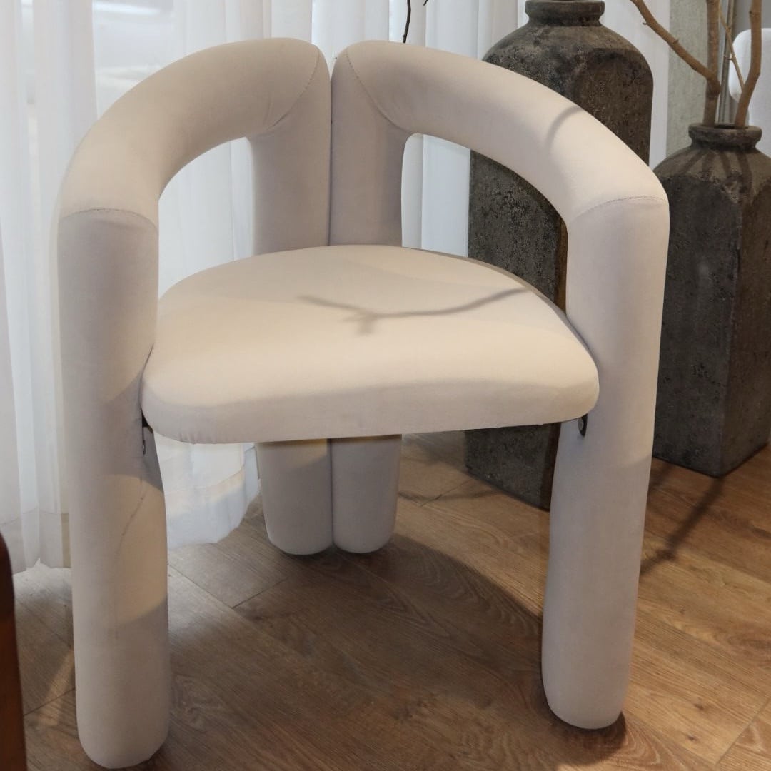 כיסא כורסא פולנצו קטיפה בז דגם סופיטל