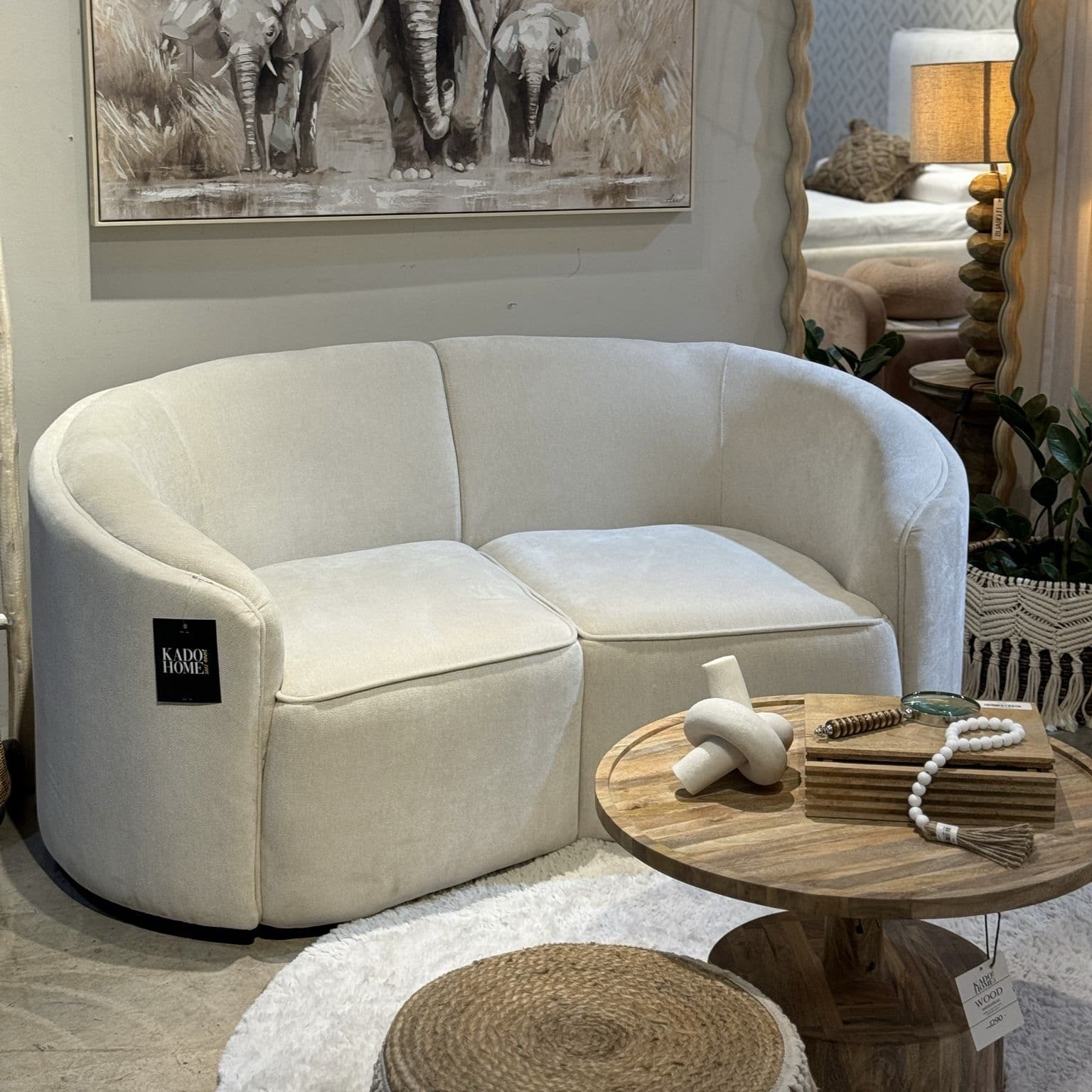 ספה זוגית מעוגלת דגם דפנה