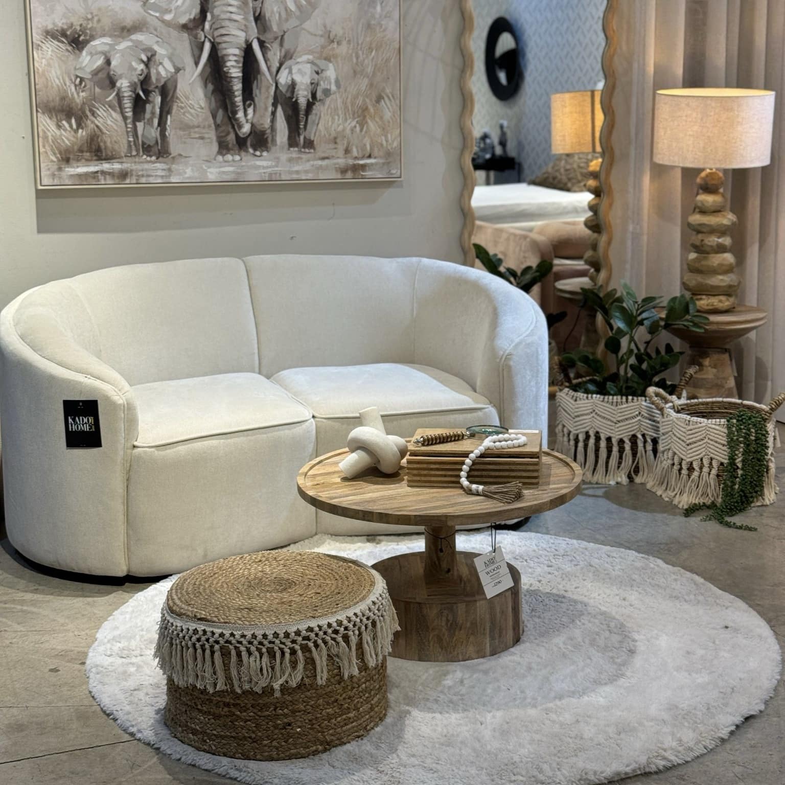 ספה זוגית מעוגלת דגם דפנה