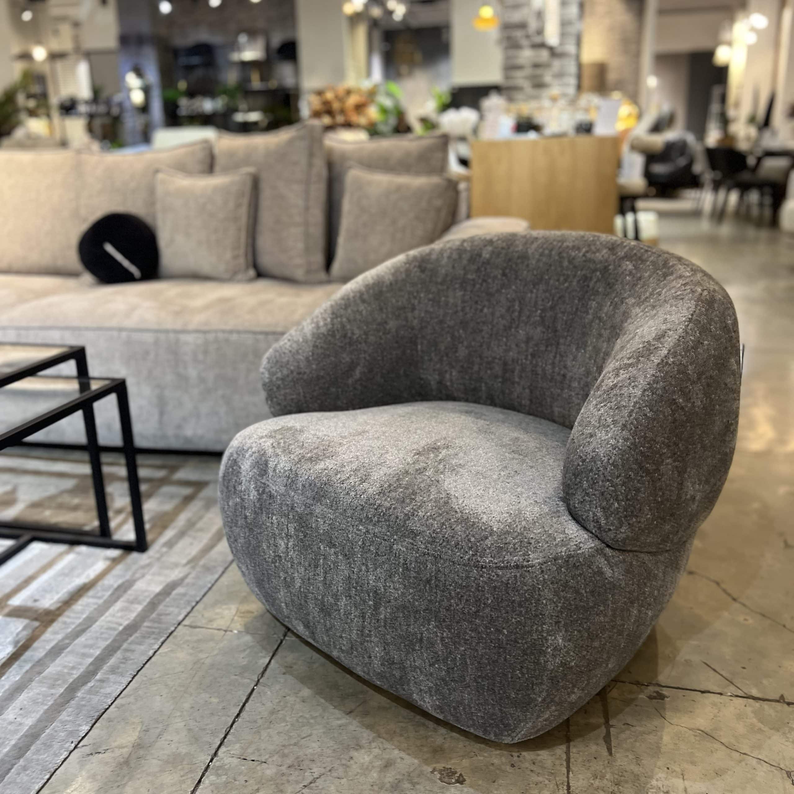 כורסא מסתובבת אריג אפור כהה דגם ביל- אחרונה במלאי! כורסא מסתובבת אריג אפור כהה דגם ביל- אחרונה במלאי!