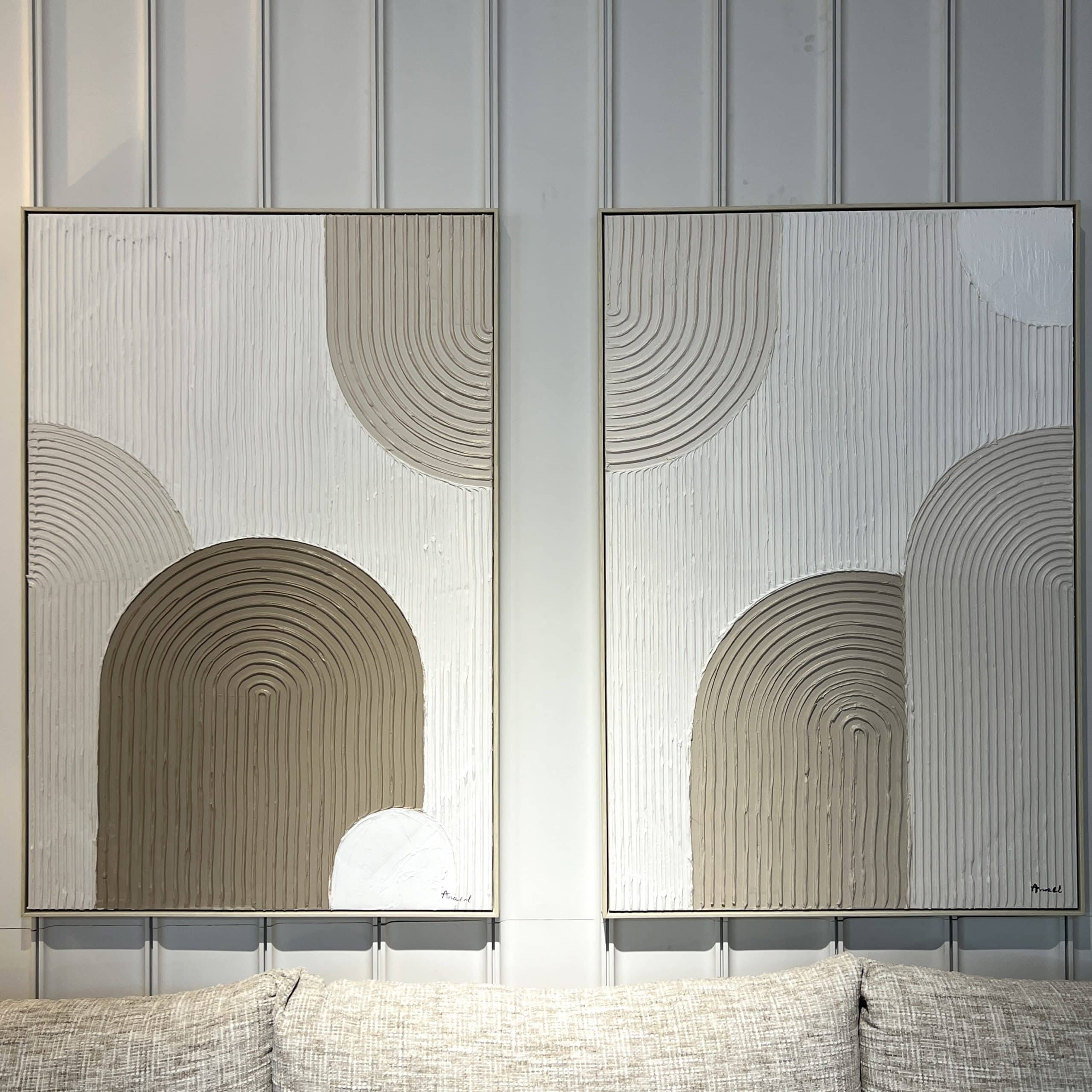 תמונה אנאל קשתות דגם R בשילוב תבליט בד תמונה אנאל קשתות דגם R בשילוב תבליט בד