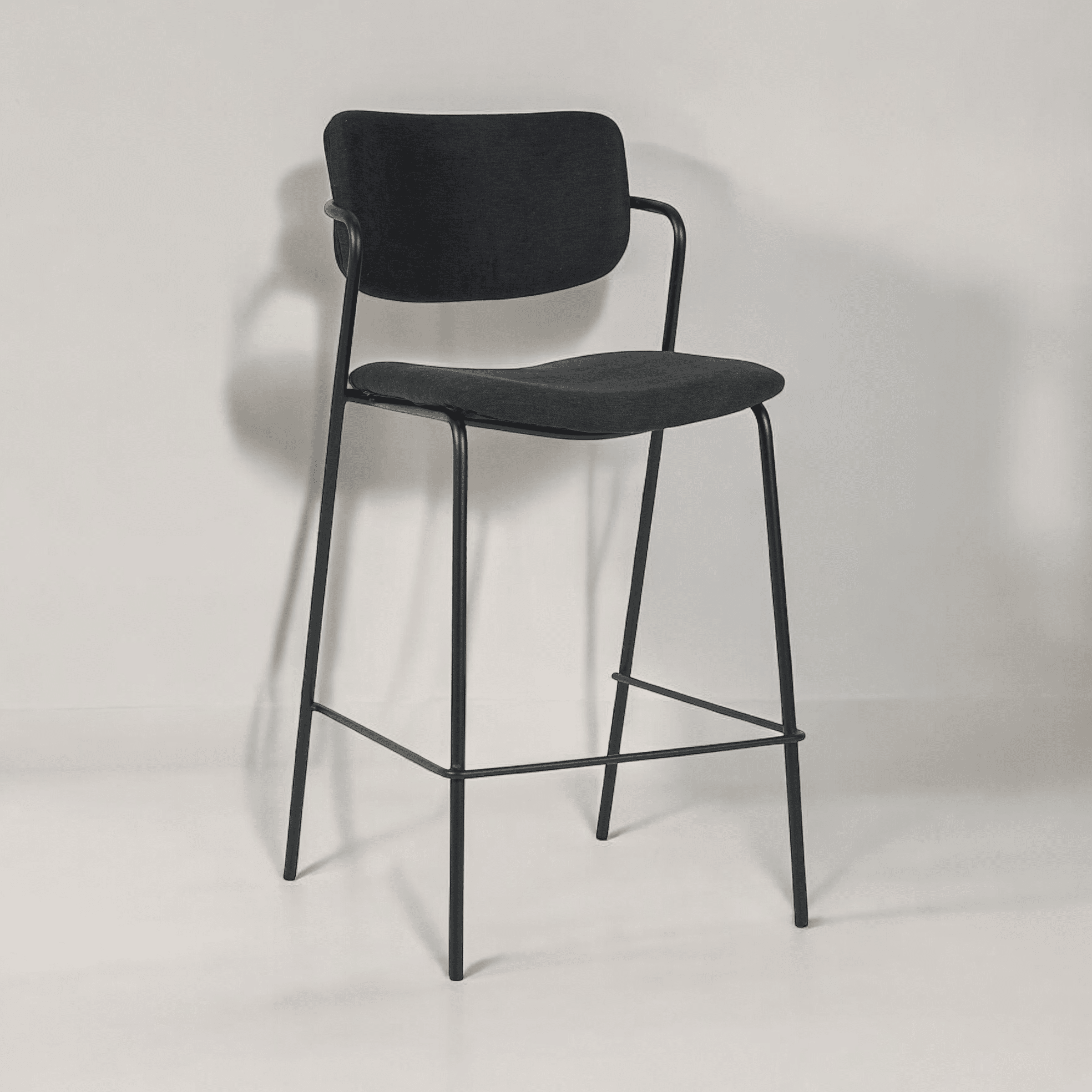 כיסא בר דגם לוסיאן בד אריג שחור אפור - SALE אחרונים במלאי! כיסא בר דגם לוסיאן בד אריג שחור אפור - SALE אחרונים במלאי!