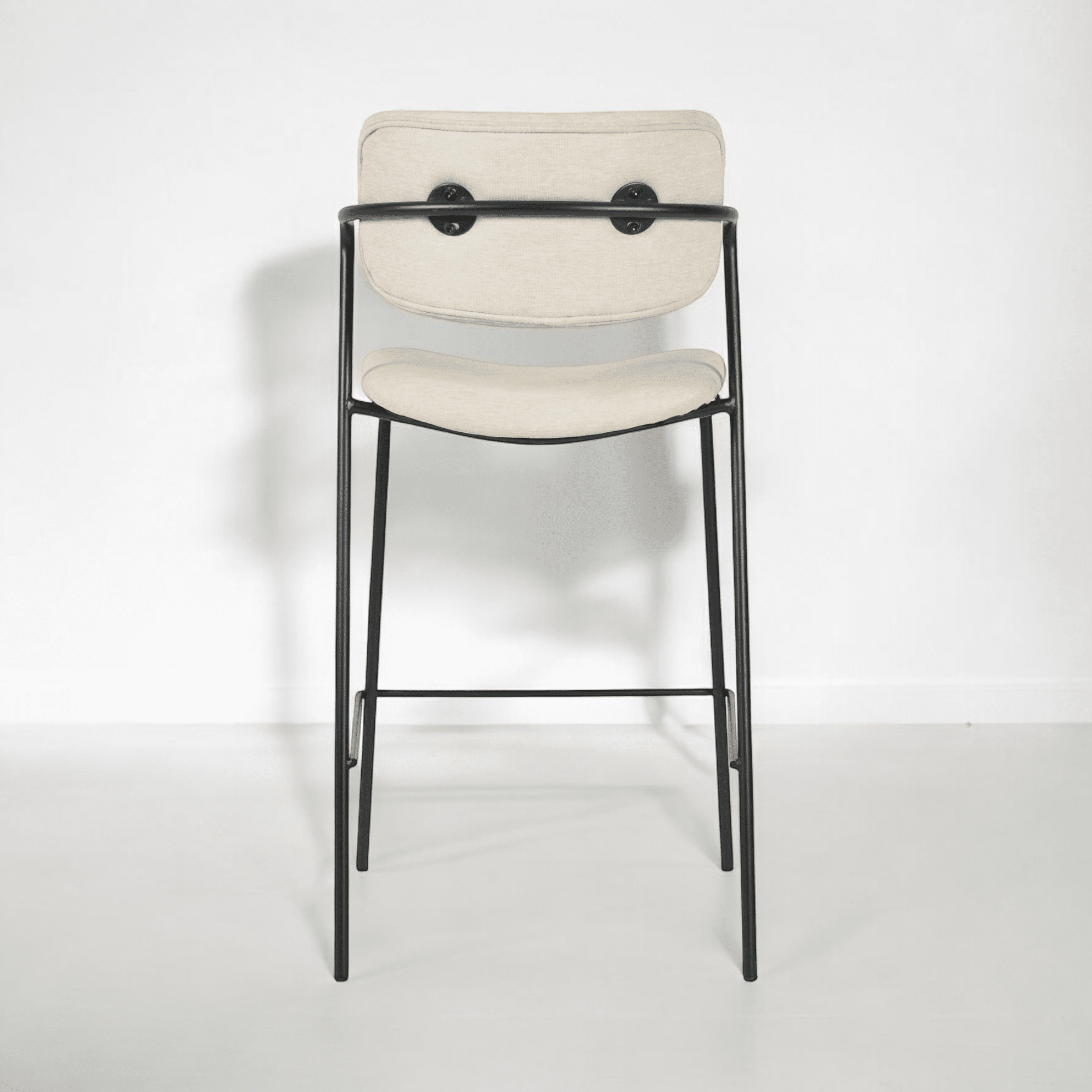 כיסא בר דגם לוסיאן בד אריג בז - SALE - אספקה 90 ימי עסקים