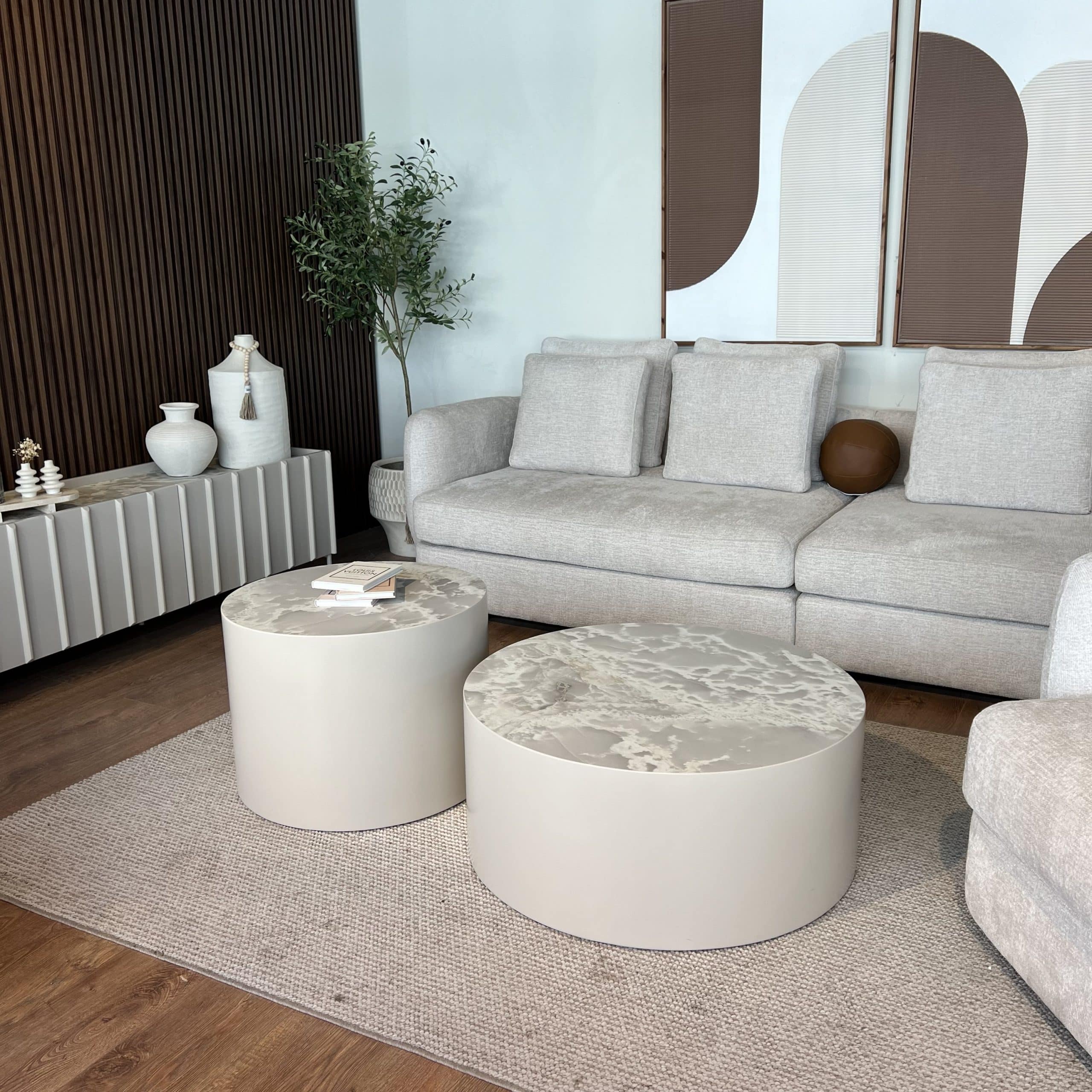 סט שולחנות סלון עגולים דגם רותם סט שולחנות סלון עגולים דגם רותם