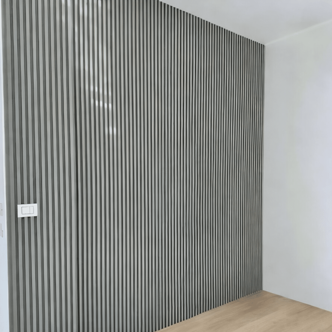 חיפוי קיר פסים פולימרי אפור בטון M2038-94- אחרונים!