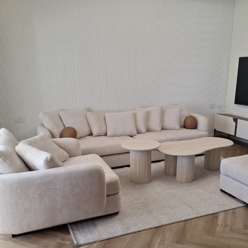 חיפוי קיר לבן דגם ״ראונד״ 16/290 במבצע!