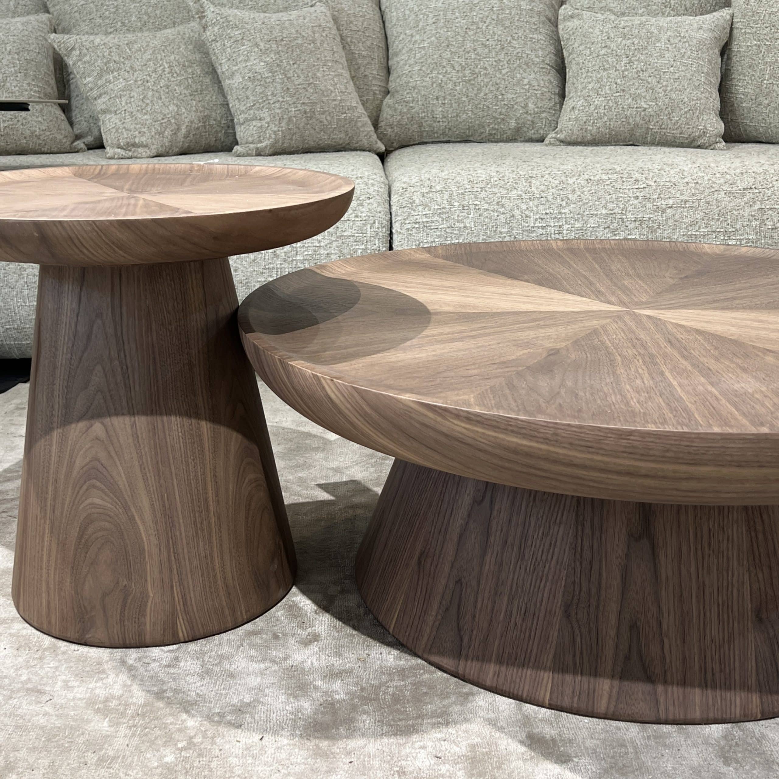 סט שולחנות סלון עגולים אגוז אמריקאי מגש תפירה שמש דגם סופיטל - במלאי! סט שולחנות סלון עגולים אגוז אמריקאי מגש תפירה שמש דגם סופיטל - במלאי!