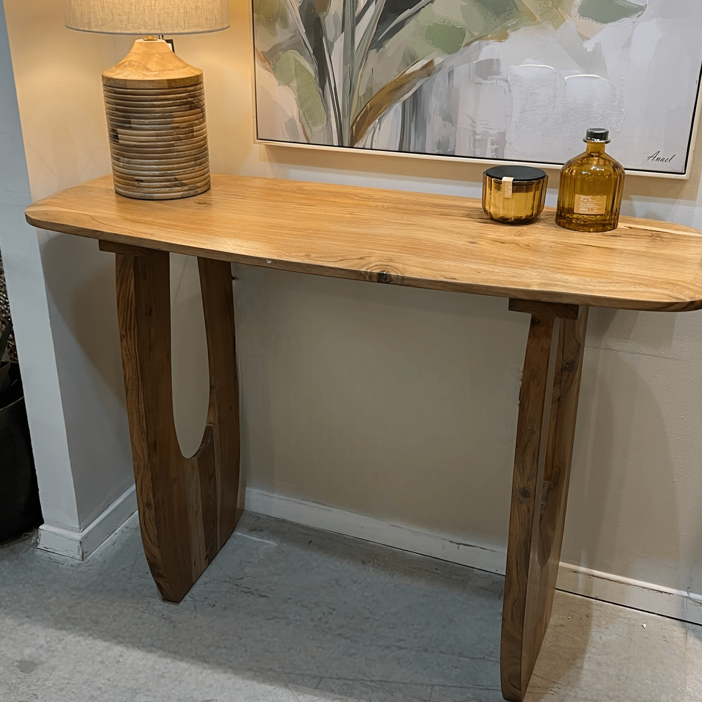 קונסולה עץ שיטה דגם שאנטי