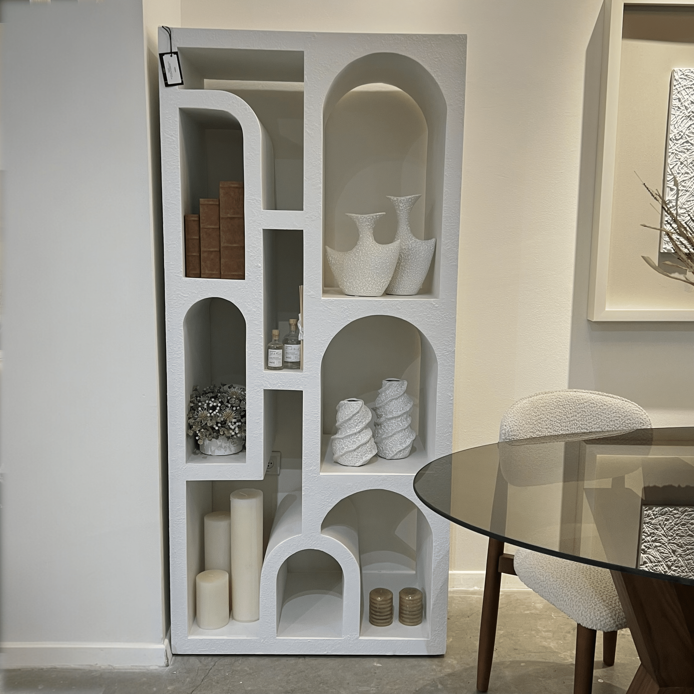 יחידת מדפים גבוהה סהרה בטון חלולה דגם שאנטי יחידת מדפים גבוהה סהרה בטון חלולה דגם שאנטי