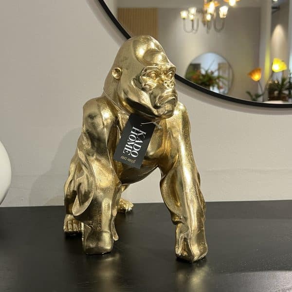 פסל גורילה זהב גדול מעוצב דגם איקו