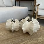 כד קרמיקה מעוצב שמנת דוגמא אלמוג דגם איקו