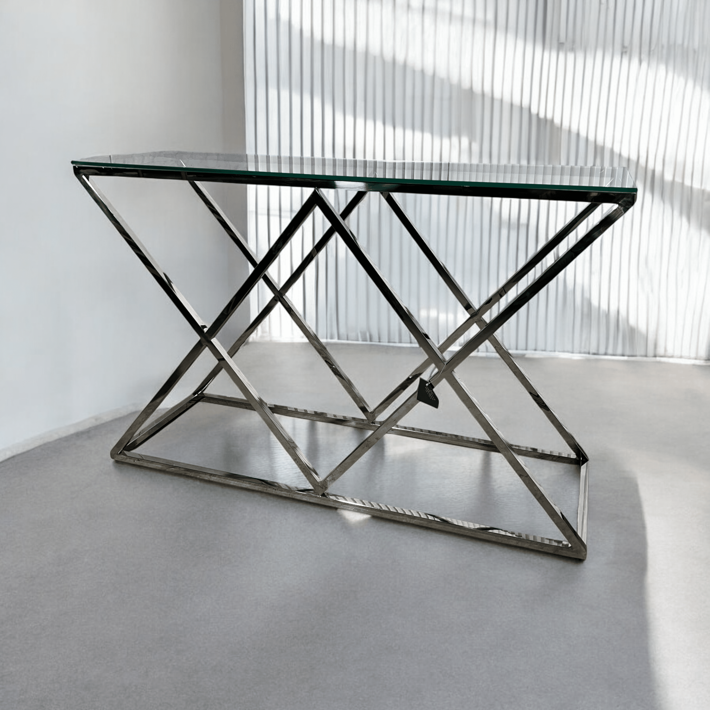 קונסולה דגם יהלום ניקל - אחרונה במלאי!