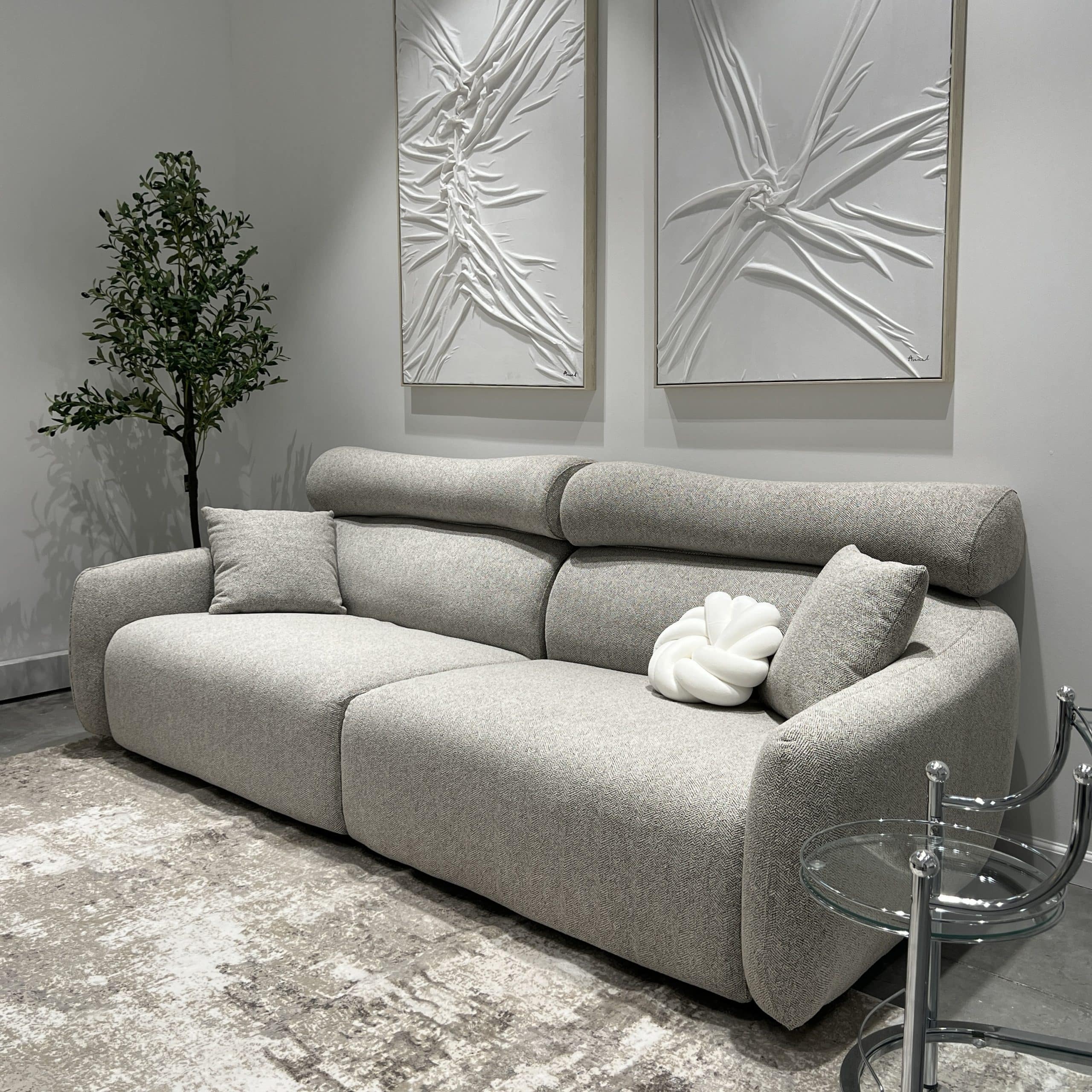 ספה מעוצבת מקלן אריג אפור אבן דגם סופיטל ספה מעוצבת מקלן אריג אפור אבן דגם סופיטל