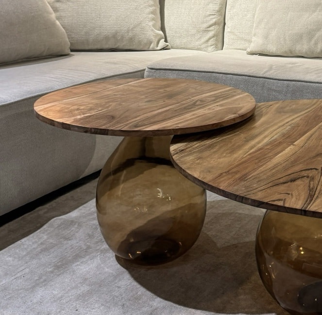 שולחן צד קטן גלורי בסיס זכוכית חומה פלטה עץ דגם ראבי - חיסול! שולחן צד קטן גלורי בסיס זכוכית חומה פלטה עץ דגם ראבי - חיסול!