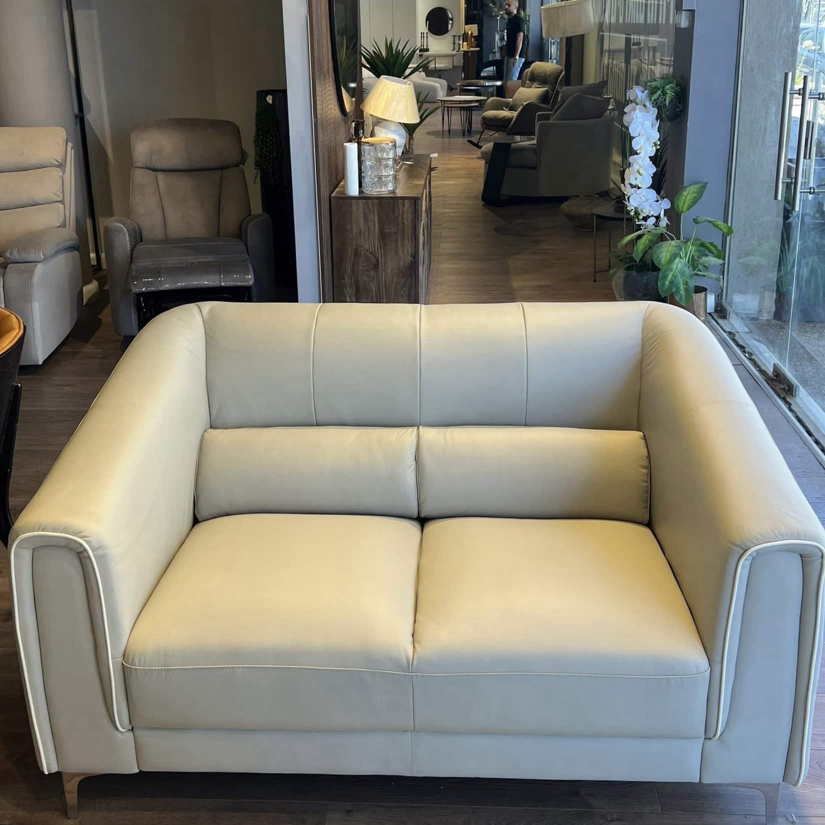 סט ספה תלת ודו דגם לני עור אמיתי ייבוא קאדו הום - אחרונים בחיסול!!