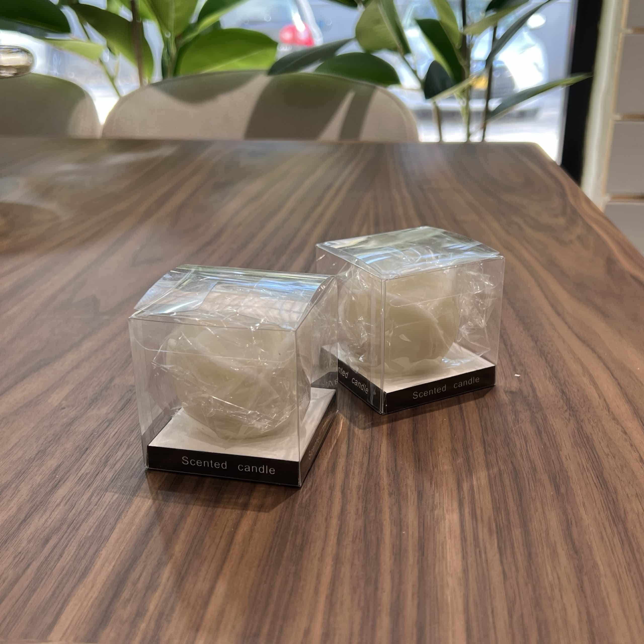 נר ורד שמנת קטן 5 ס״מ דגם איקו נר ורד שמנת קטן 5 ס״מ דגם איקו