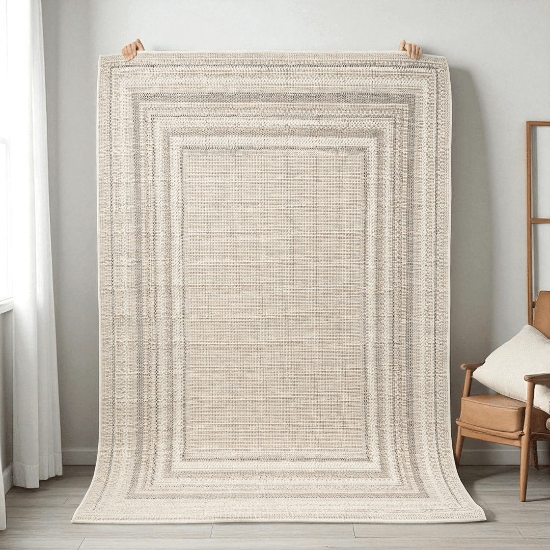 שטיח דגם אוריה גוון אבן 1 קל משקל במראה נקי וצחור שטיח דגם אוריה גוון אבן 1 קל משקל במראה נקי וצחור