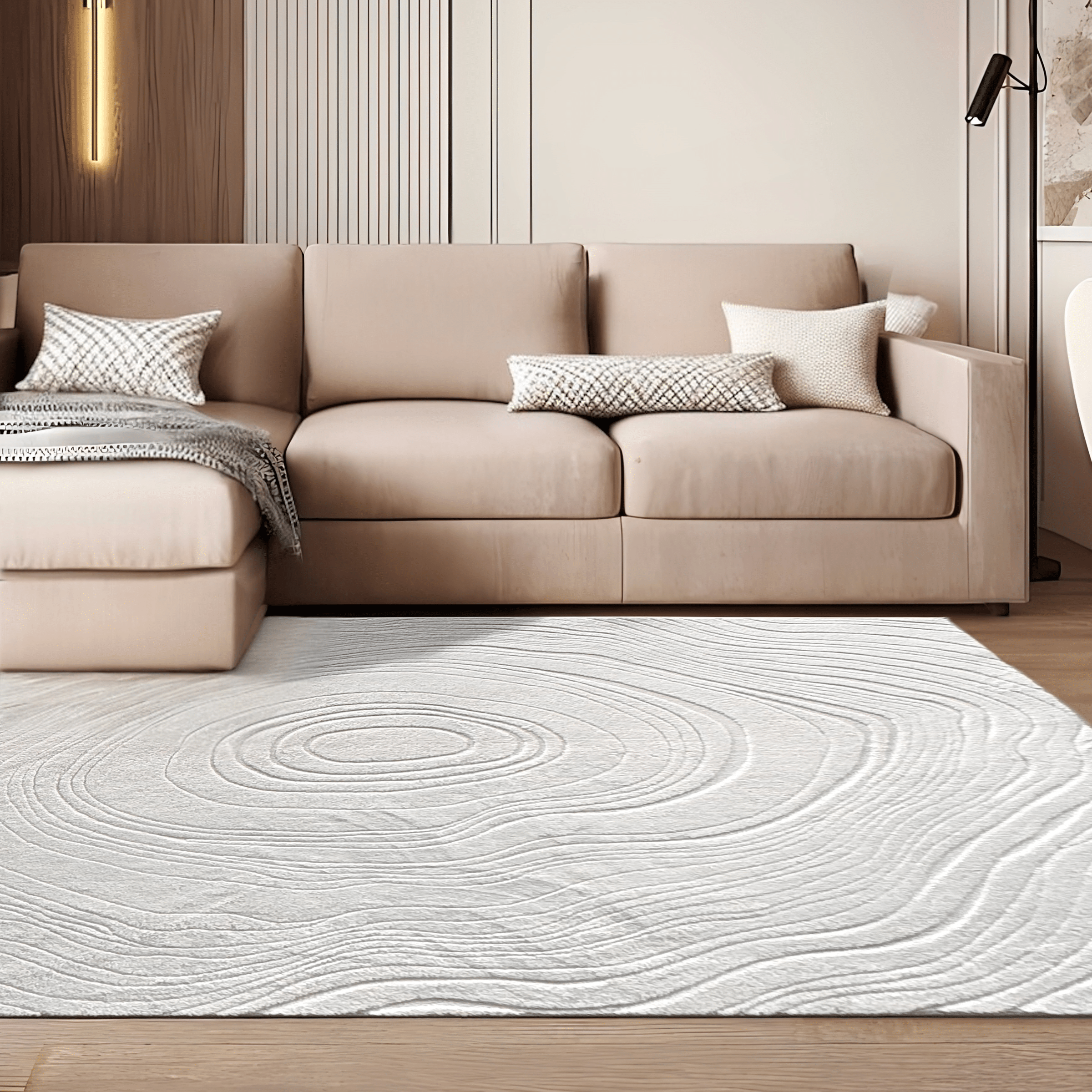 שטיח דגם טוליפ שמנת יוקרתי - SALE!! שטיח דגם טוליפ שמנת יוקרתי - SALE!!