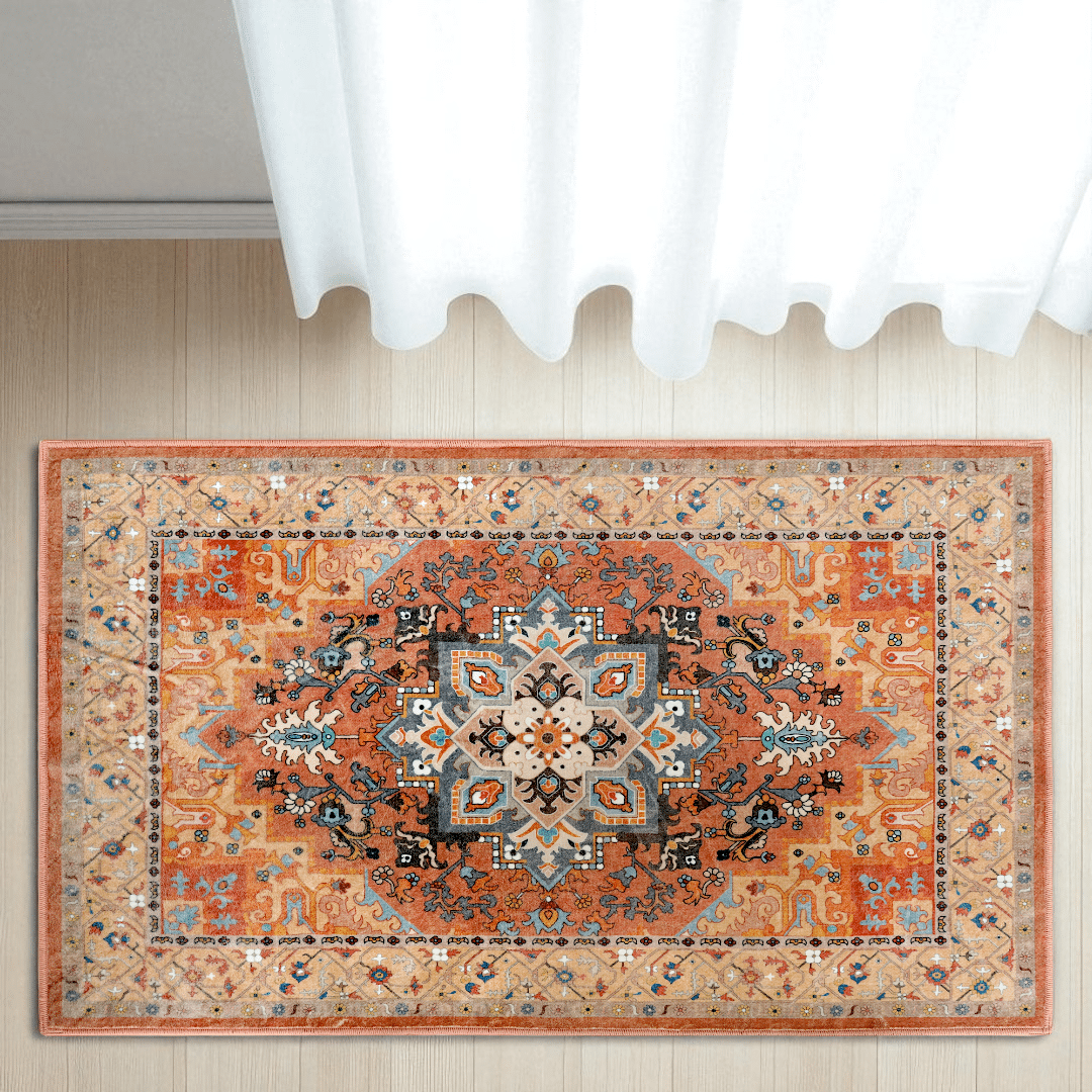 שטיח טרקוטה בז דגם קאוליפה איזיקלין- SALE!! שטיח טרקוטה בז דגם קאוליפה איזיקלין- SALE!!