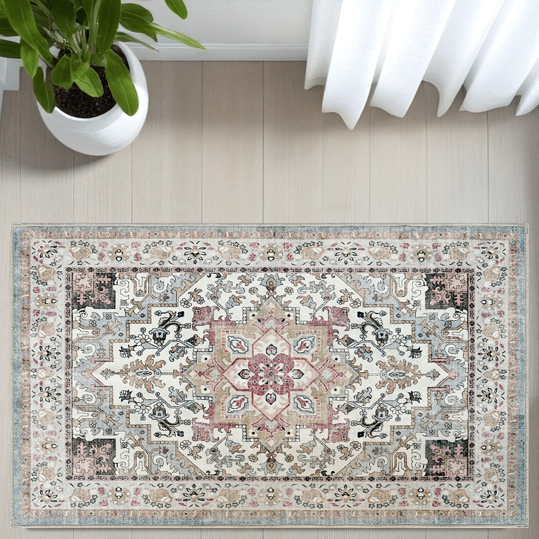 שטיח מנטה בז דגם קאוליפה איזיקלין- SALE!! שטיח מנטה בז דגם קאוליפה איזיקלין- SALE!!