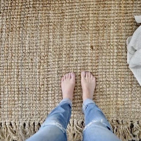 שטיח חבל בוקלה דגם אנגלו בסגנון טבעי שטיח חבל בוקלה דגם אנגלו בסגנון טבעי