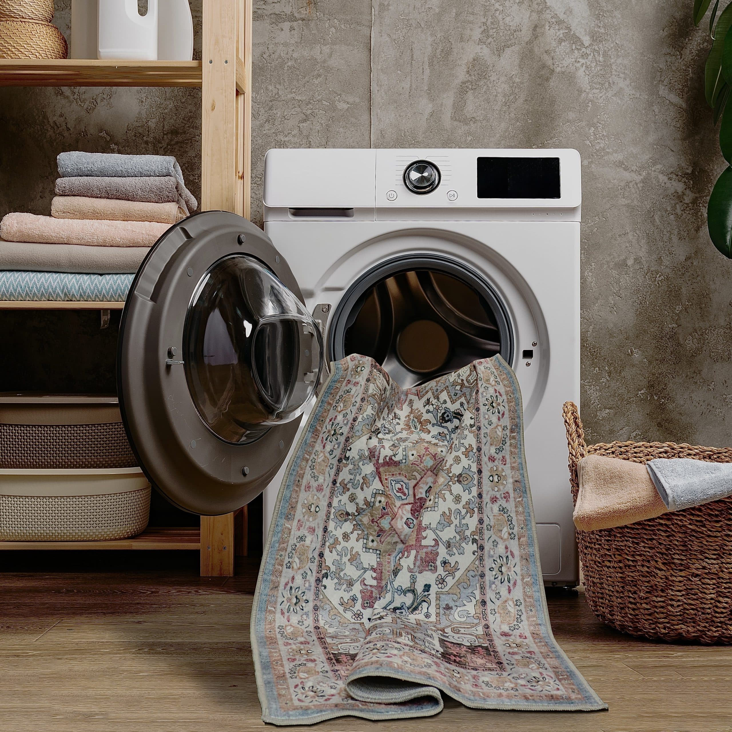 שטיח מנטה בז דגם קאוליפה איזיקלין- SALE!! שטיח מנטה בז דגם קאוליפה איזיקלין- SALE!!