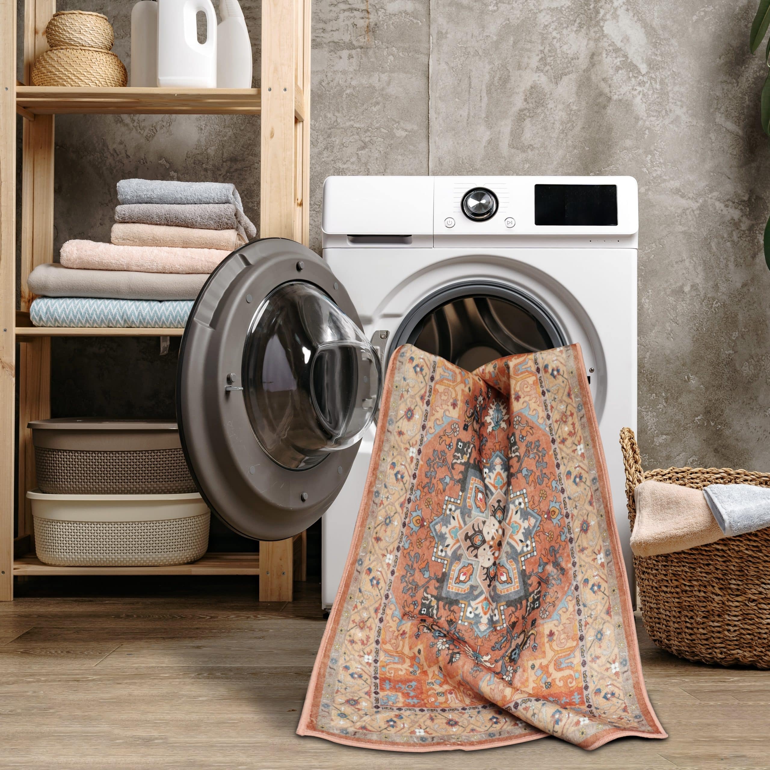 שטיח טרקוטה בז דגם קאוליפה איזיקלין- SALE!! שטיח טרקוטה בז דגם קאוליפה איזיקלין- SALE!!