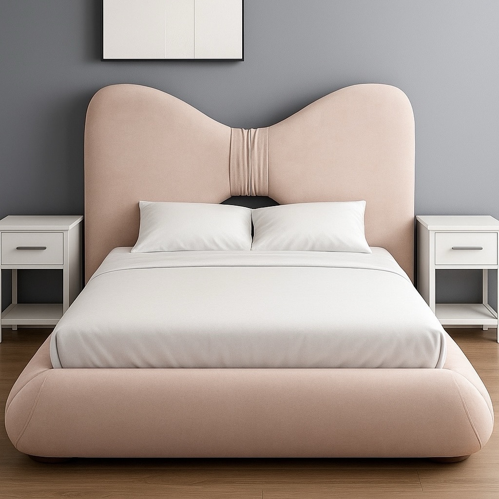 מיטה יוקרתית דגם פפיון | בעיצוב אישי מיטה יוקרתית דגם פפיון | בעיצוב אישי