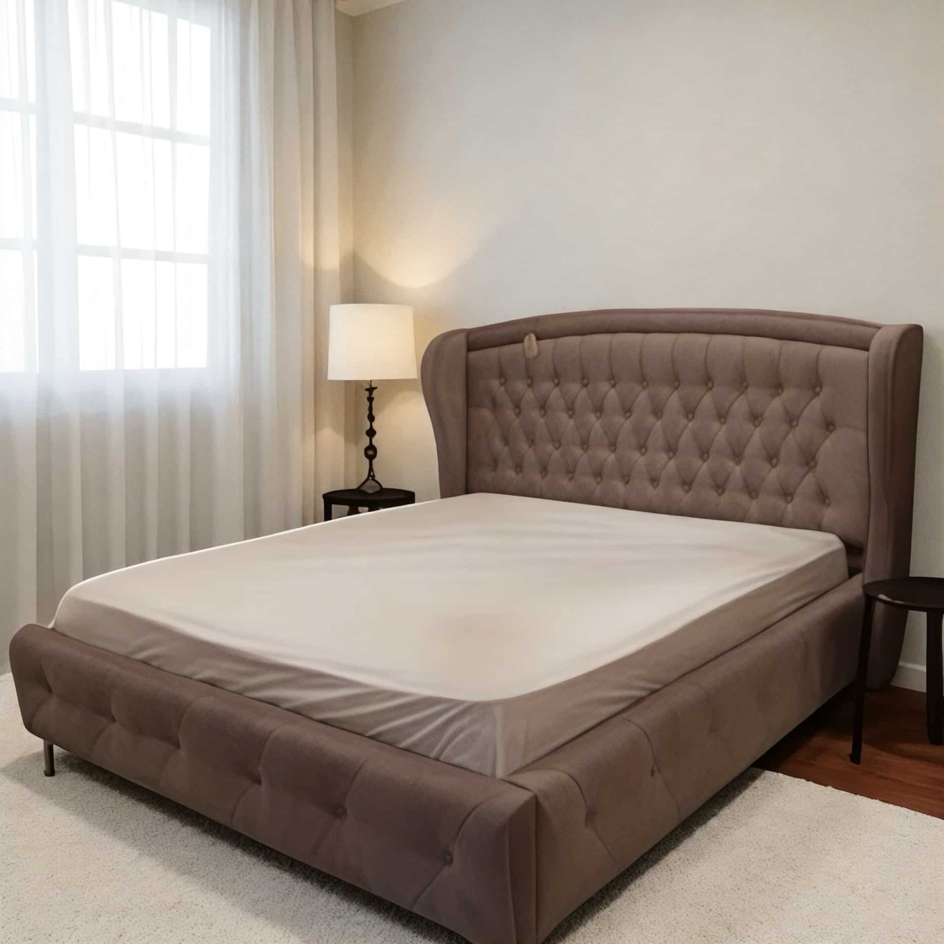 מיטה דגם קפיטונאז כנפיים קטיפה ורוד - חיסול!