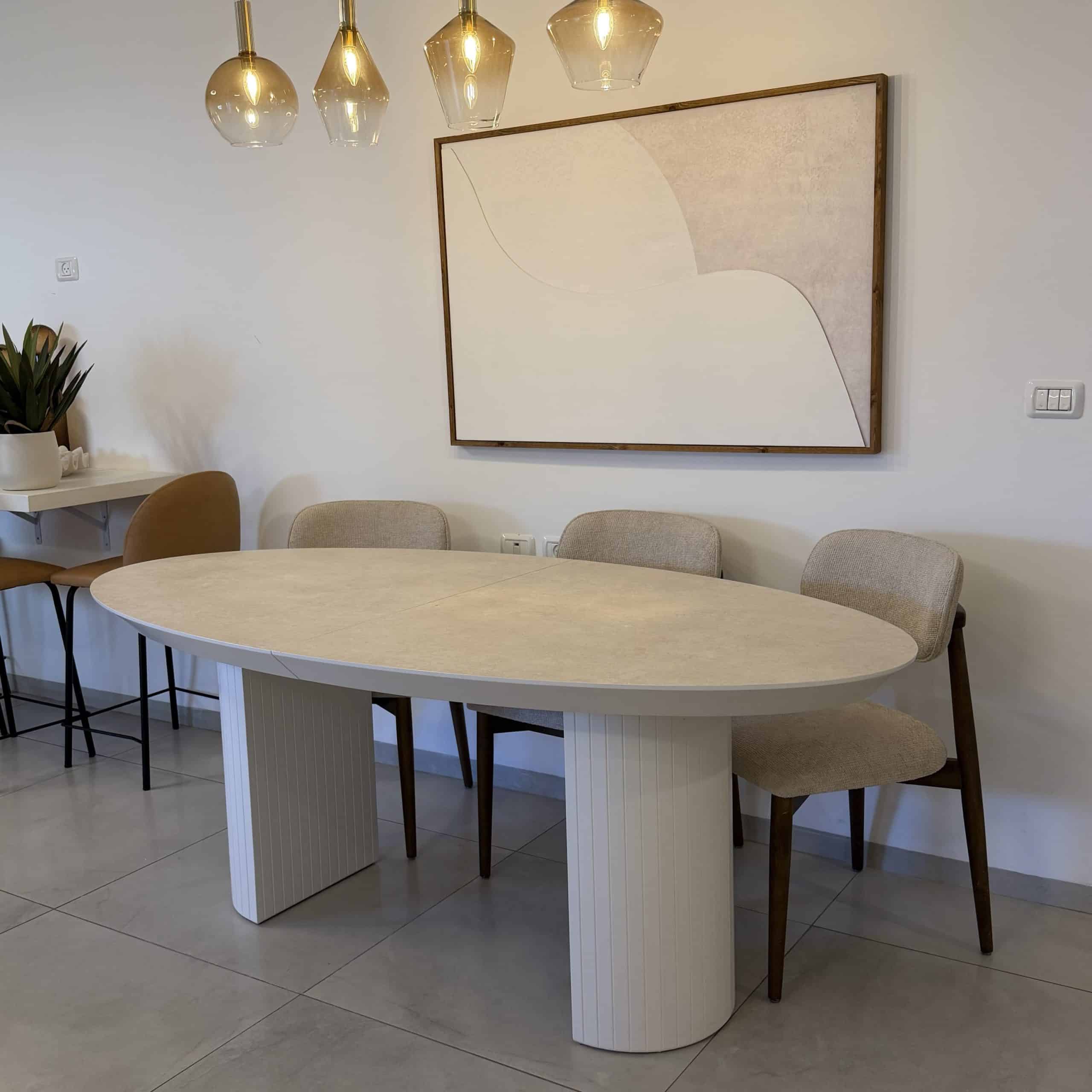 פינת אוכל דגם רודוס אובאל עם הגדלות | בעיצוב אישי פינת אוכל דגם רודוס אובאל עם הגדלות | בעיצוב אישי