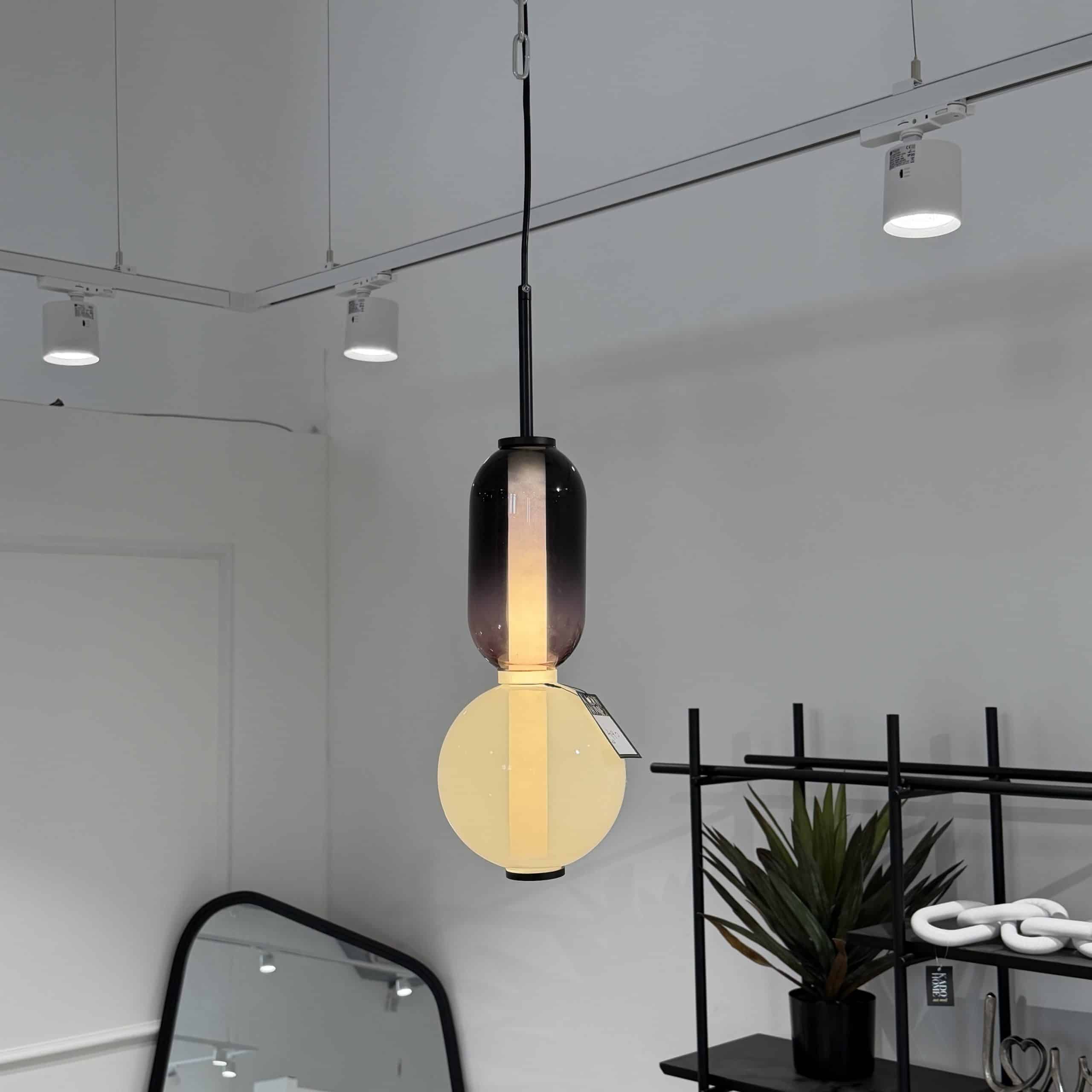 מנורת תליה זכוכית שרשרת 2 בידס 16/48 דגם פלור מנורת תליה זכוכית שרשרת 2 בידס 16/48 דגם פלור