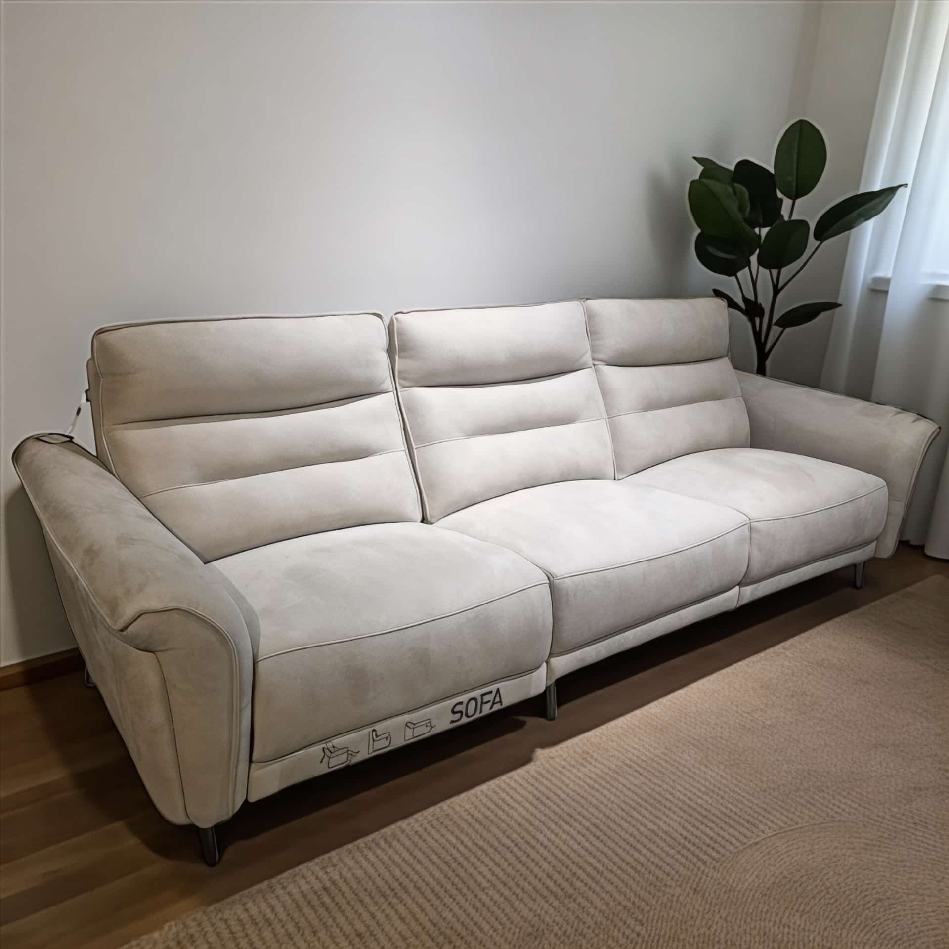 ספה מינוטי בד בהיר זאמס אבן מושב נשכב ריקליינר דגם סופיטל ספה מינוטי בד בהיר זאמס אבן מושב נשכב ריקליינר דגם סופיטל