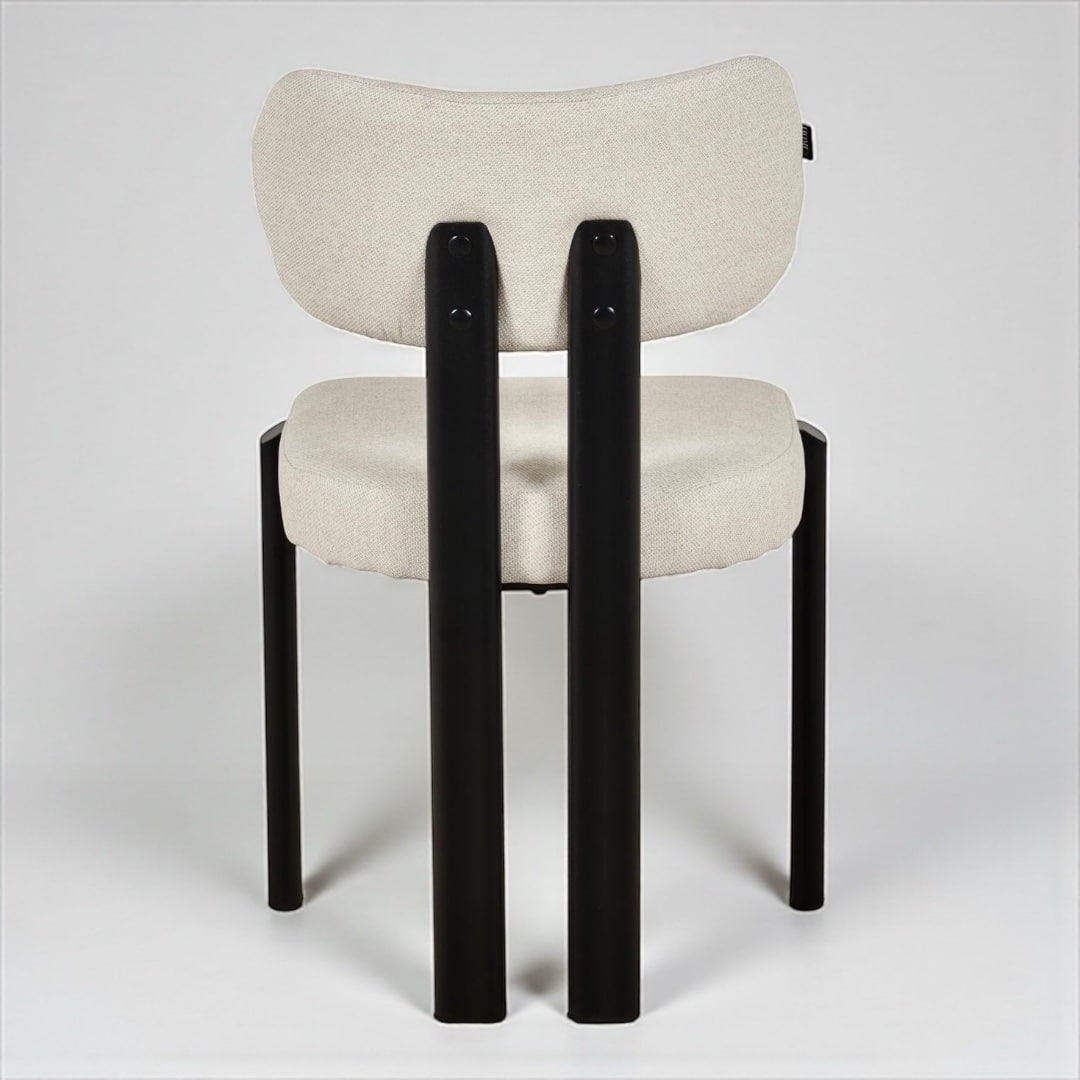 כסא מעוצב ברוס אריג בז ברזל שחור - קולקציה חדשה! כסא מעוצב ברוס אריג בז ברזל שחור - קולקציה חדשה!