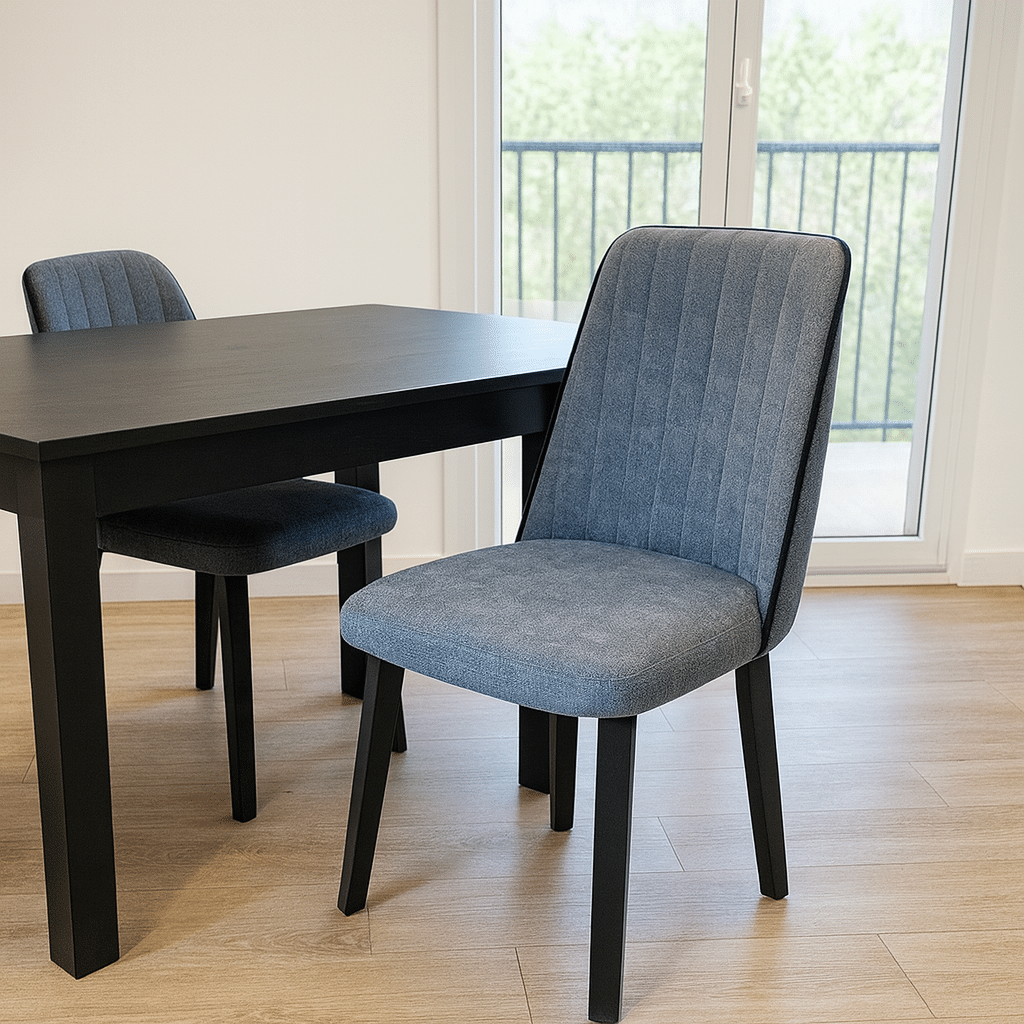 כסא מעוצב דגם איסטנבול אפור קדר שחור - אחרון מתצוגה!