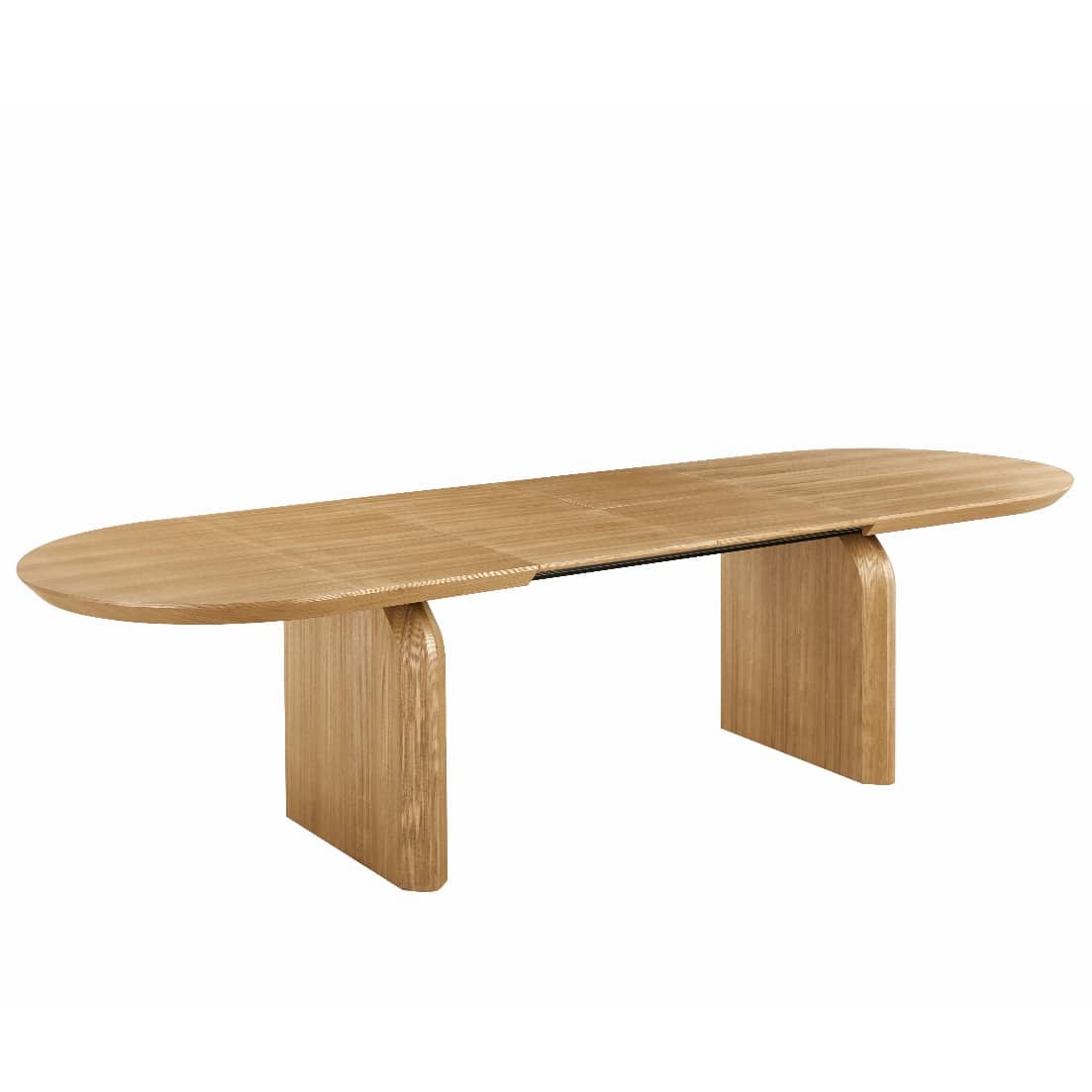 שולחן אוכל נורדיק מעוצב נפתח עץ טבעי דגם לוסי | מכירה מוקדמת אספקה 03.26