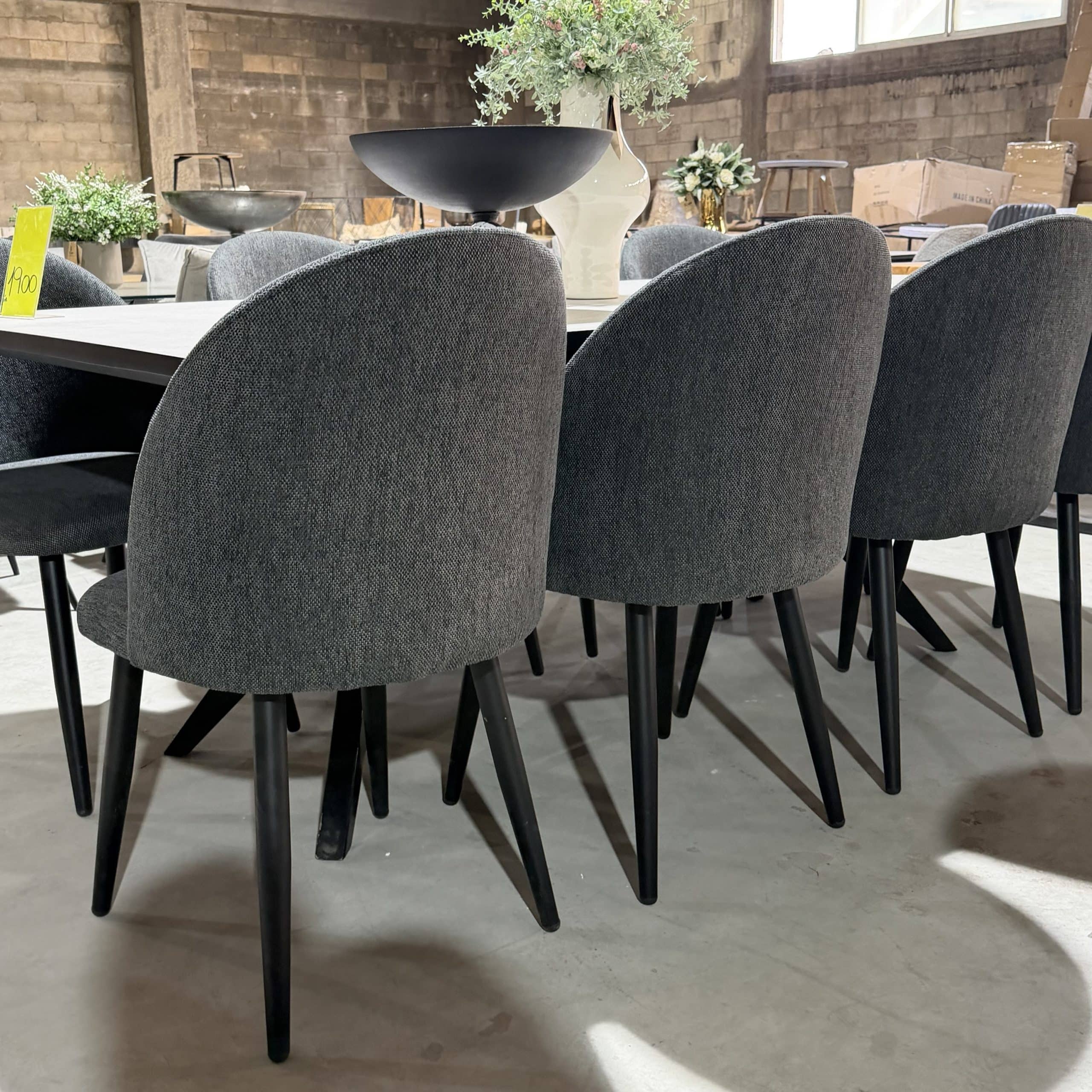 כיסא פינת אוכל אפור כהה דגם סטאר - במבצע חיסול!!