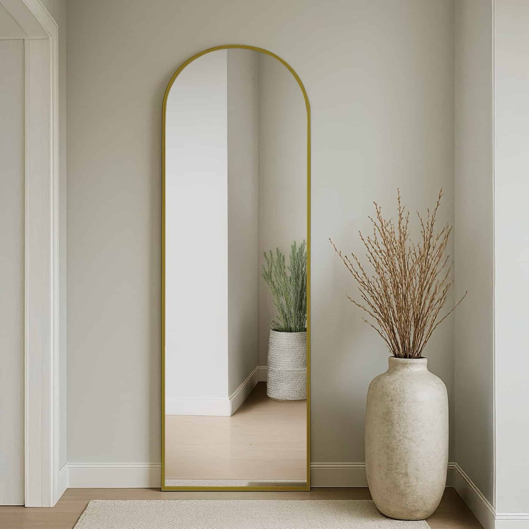 מראה ראש עגול מסגרת זהב 160/50 דגם שחם