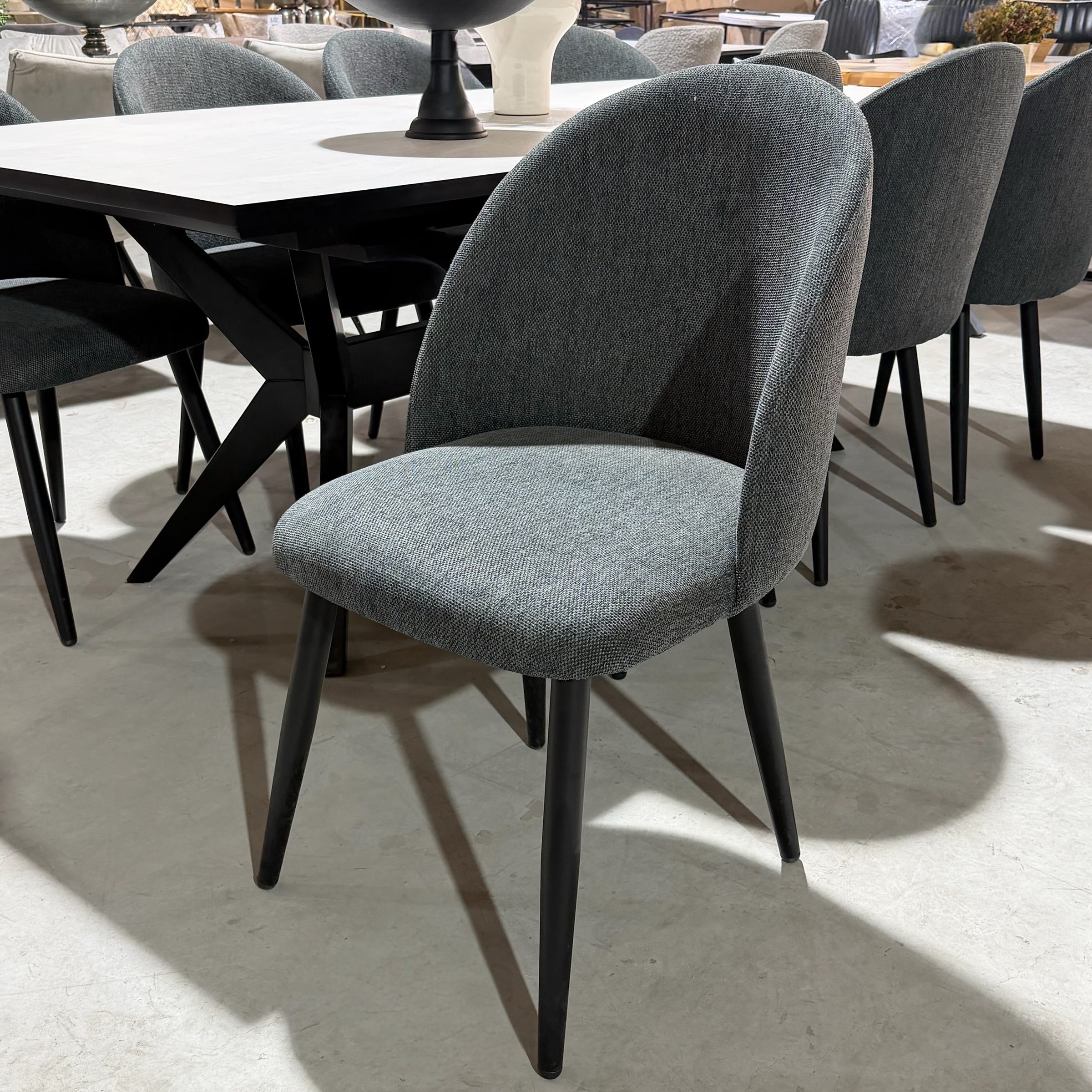 כיסא פינת אוכל אפור כהה דגם סטאר - במבצע חיסול!!