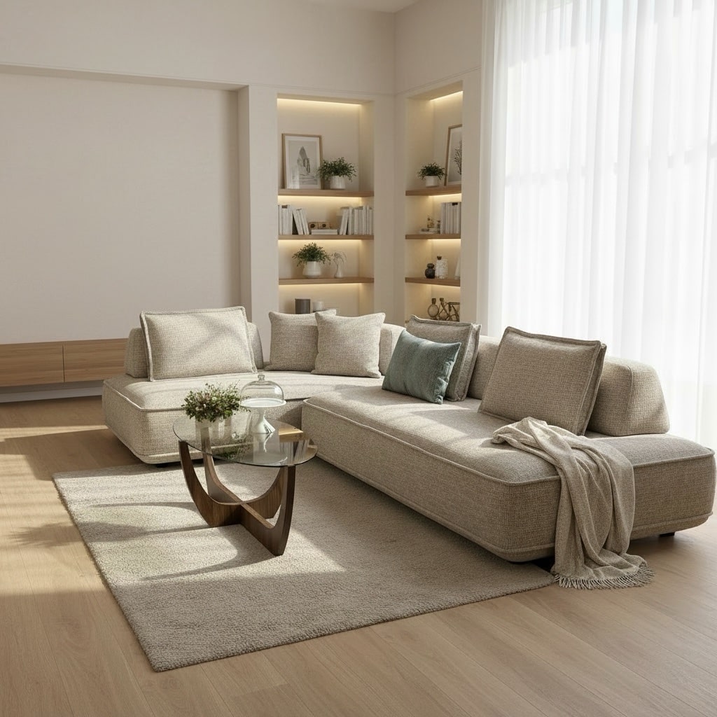 ספה פינתית ימין / שמאל מודולרית דגם מייסון אריג מוקה ווילד נטורל - קולקציה חדשה! ספה פינתית ימין / שמאל מודולרית דגם מייסון אריג מוקה ווילד נטורל - קולקציה חדשה!